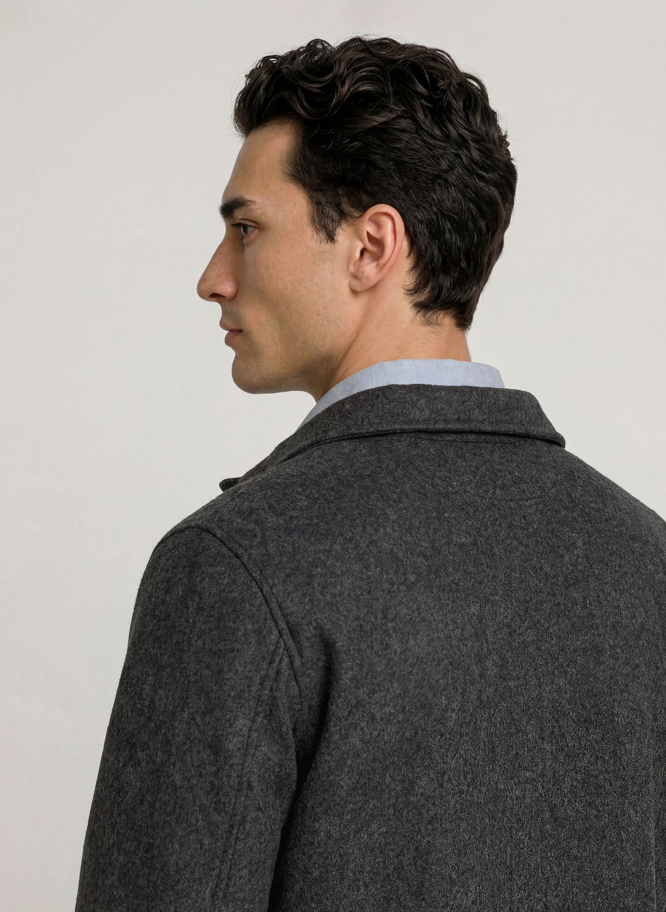 GANT Surchemise en polaire: GRIS FONCÉ