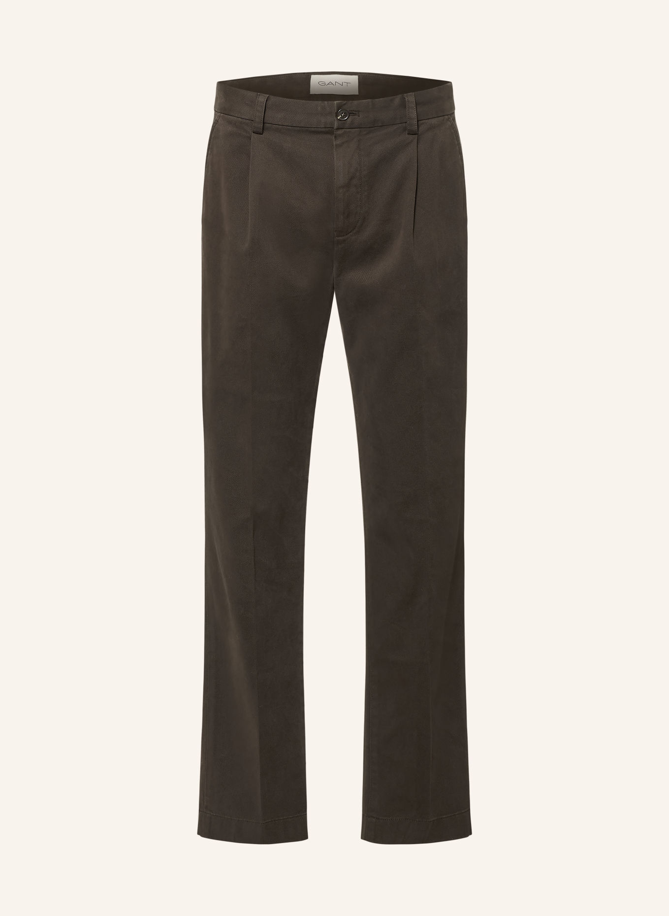 GANT Chino coupe classique: MARRON FONCÉ