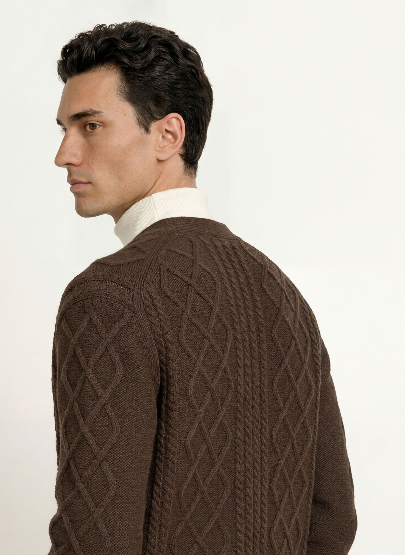 GANT Cardigan: KHAKI / WHITE