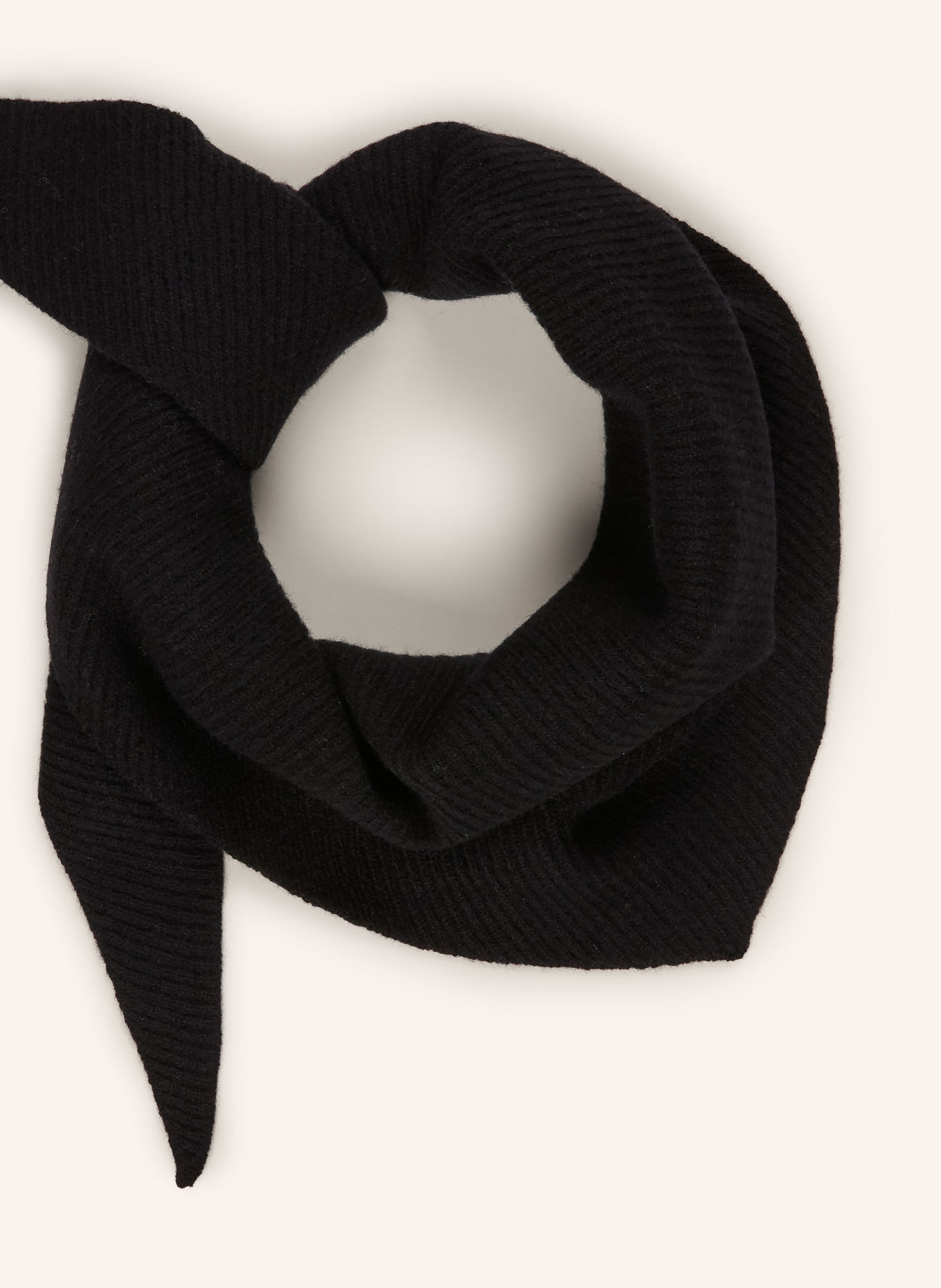 MSCH COPENHAGEN MSCHLOWEE Triangular scarf: BLACK