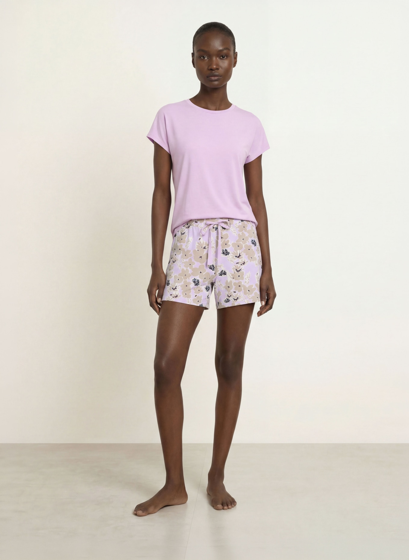 SCHIESSER Pyjamashorts MIX+RELAX: LICHTPAARS / BEIGE