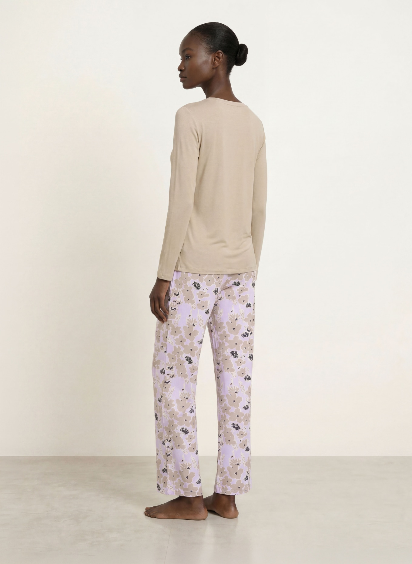 SCHIESSER Slaaphemd MIX + RELAX: TAUPE