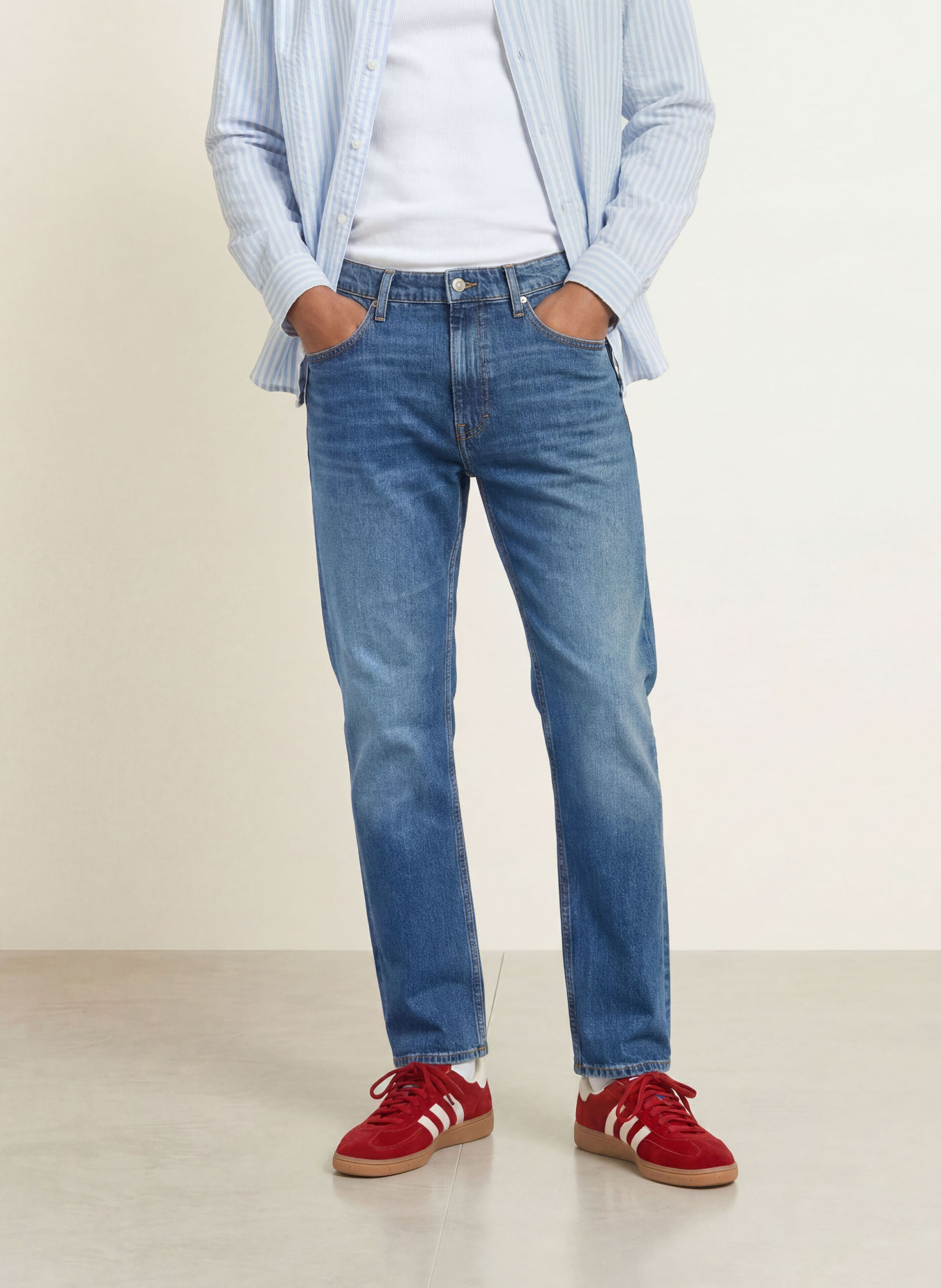 TOMMY JEANS Jeans RYAN Slim Straight Fit: 1BK Denim Dark