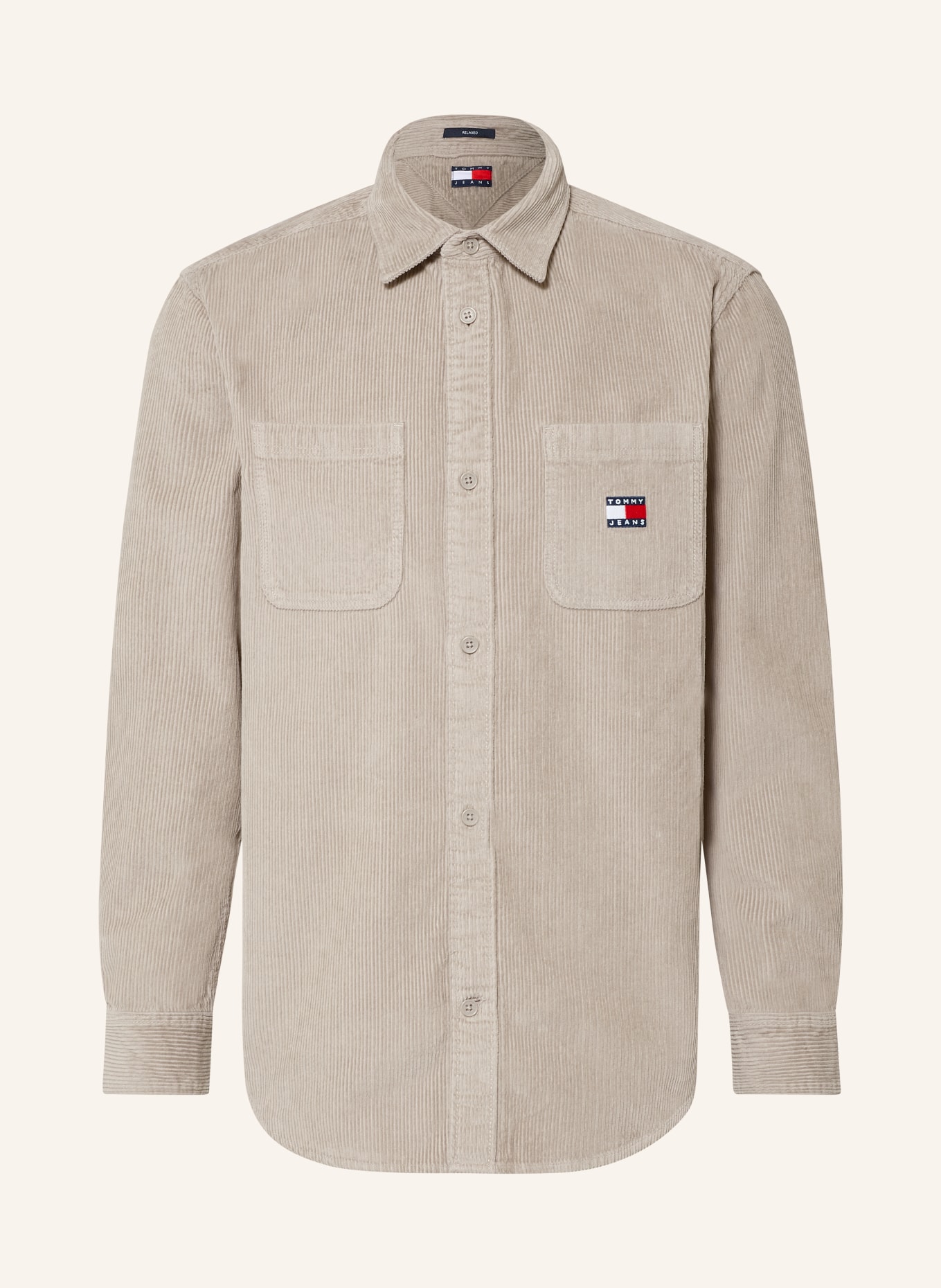 TOMMY JEANS Corduroy Shirt, Comfort Fit: TAUPE