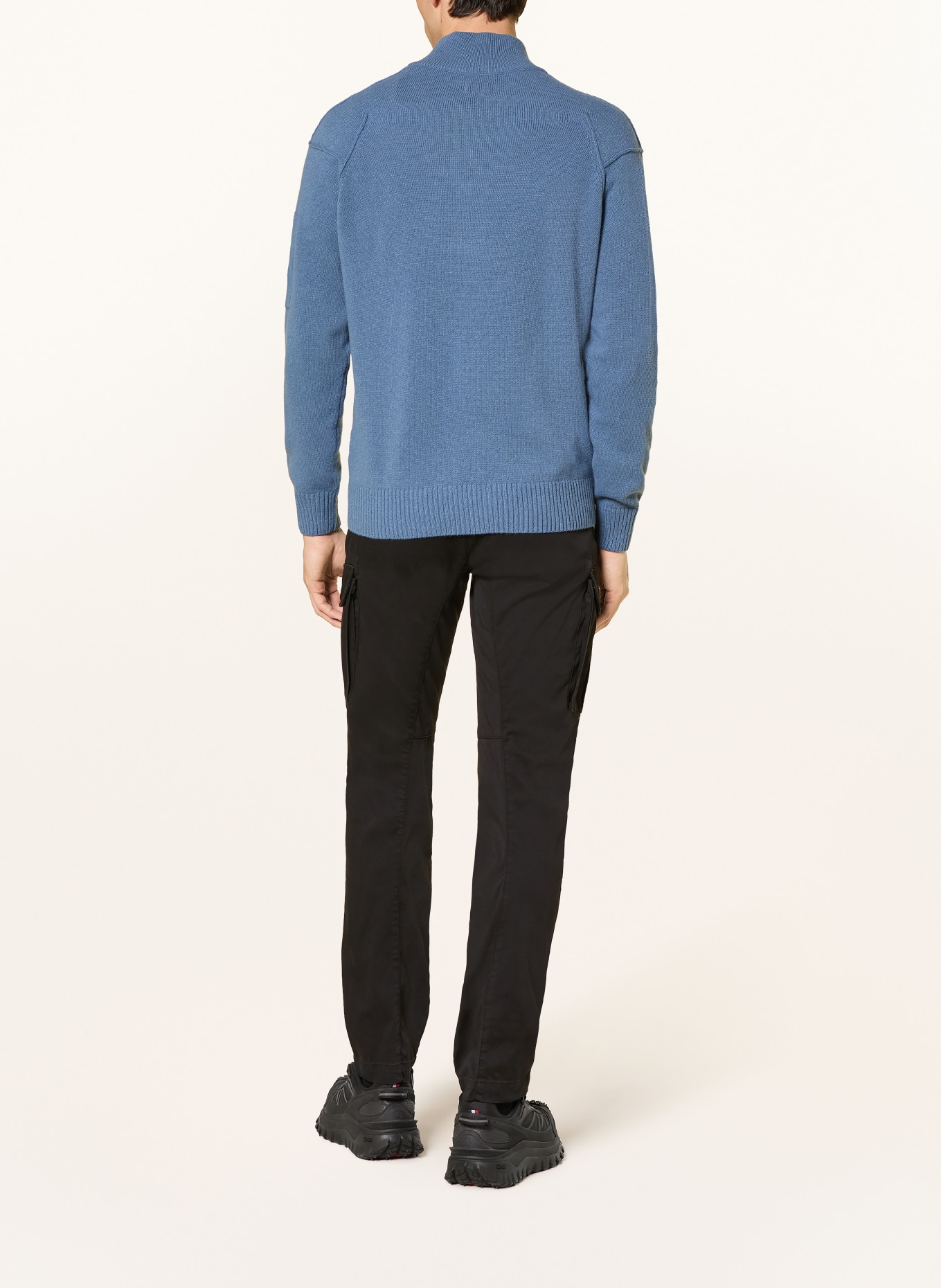C.P. COMPANY Half-zip sweater: LIGHT BLUE