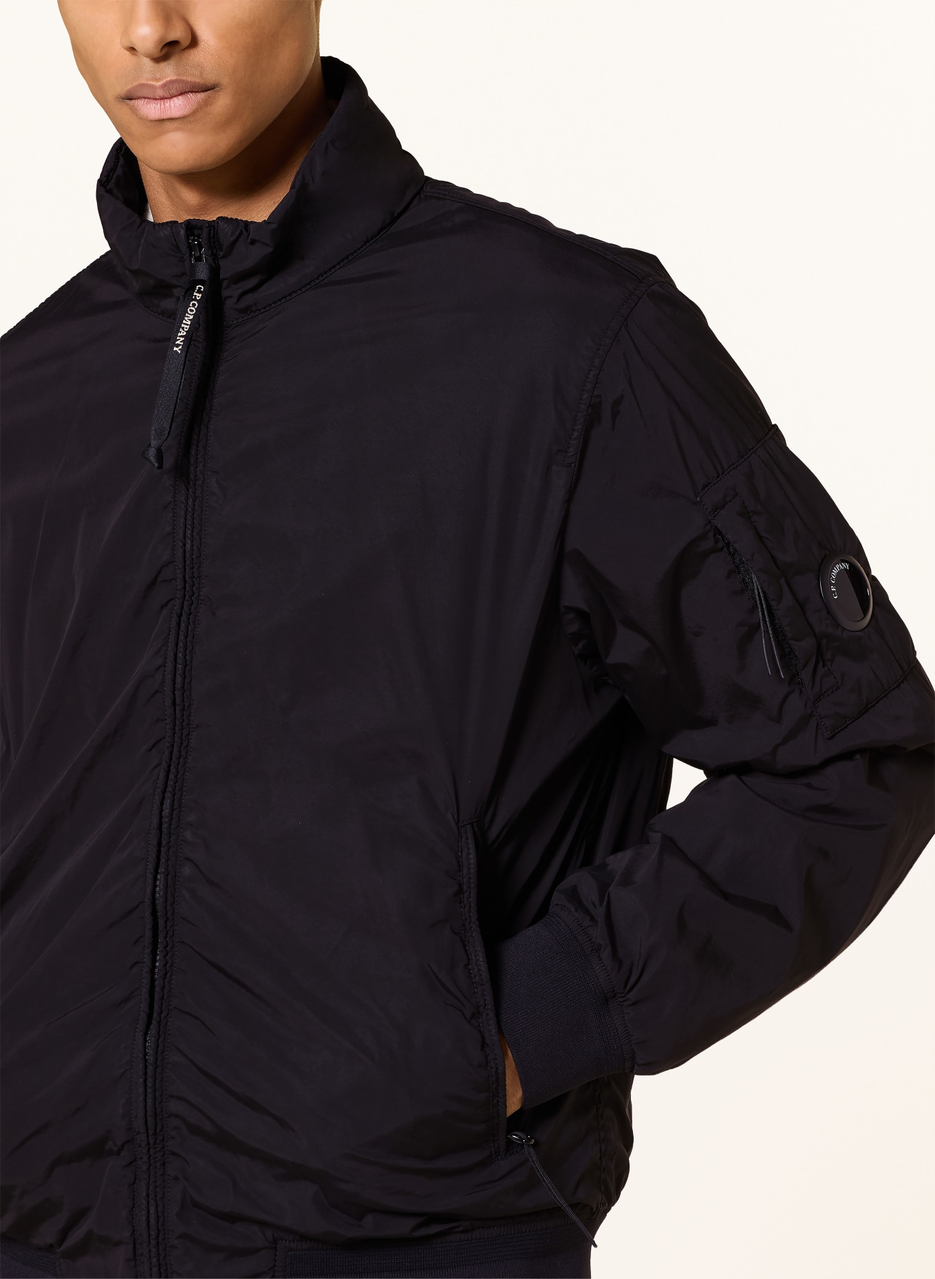 C.P. COMPANY Bomber jacket: BLACK