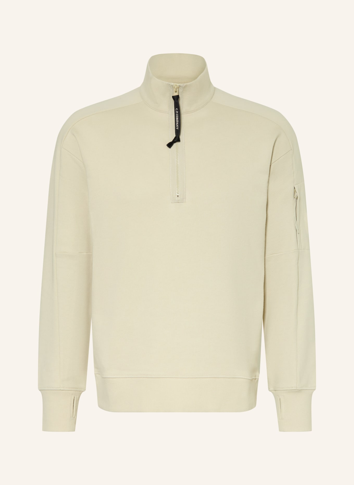 C.P. COMPANY Half-zip sweatshirt: BEIGE