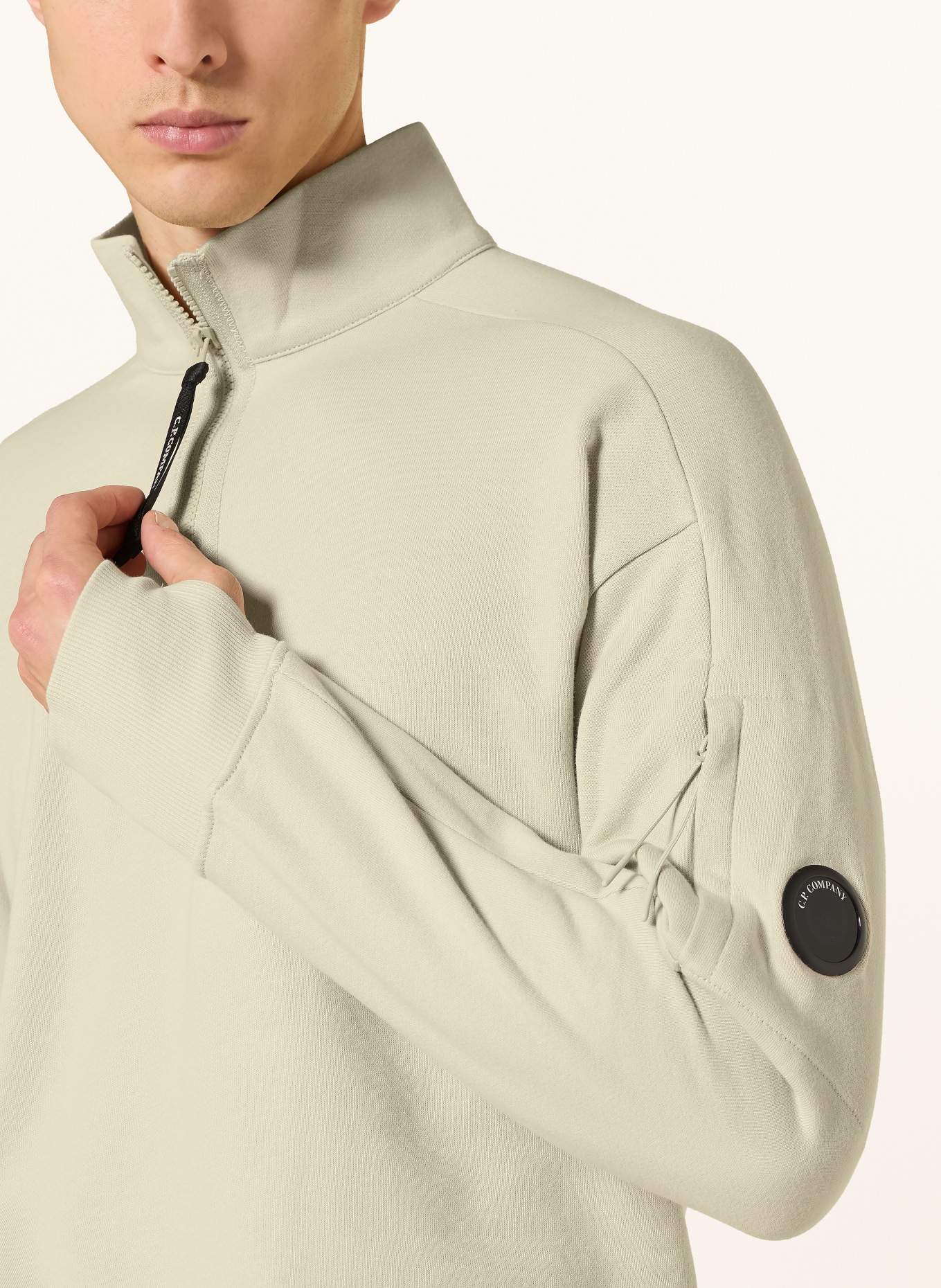 C.P. COMPANY Half-zip sweatshirt: BEIGE