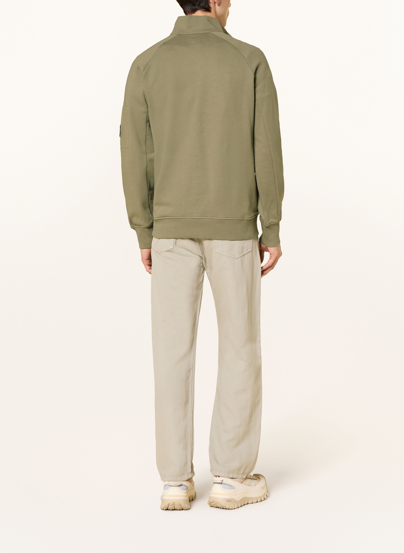 C.P. COMPANY Half-zip sweatshirt: KHAKI