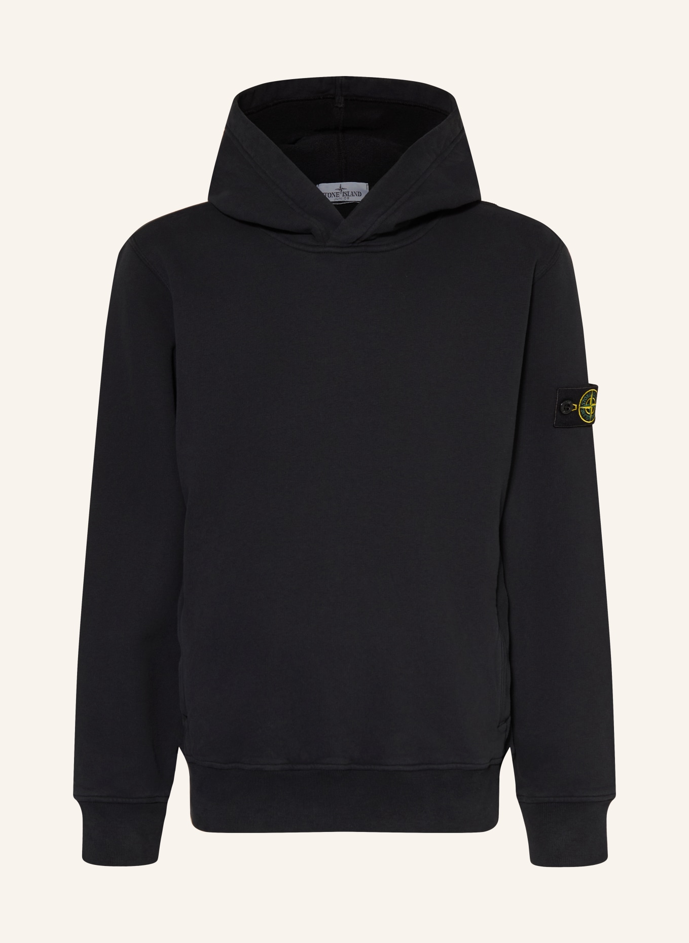 STONE ISLAND JUNIOR Bluza z kapturem: CZARNY