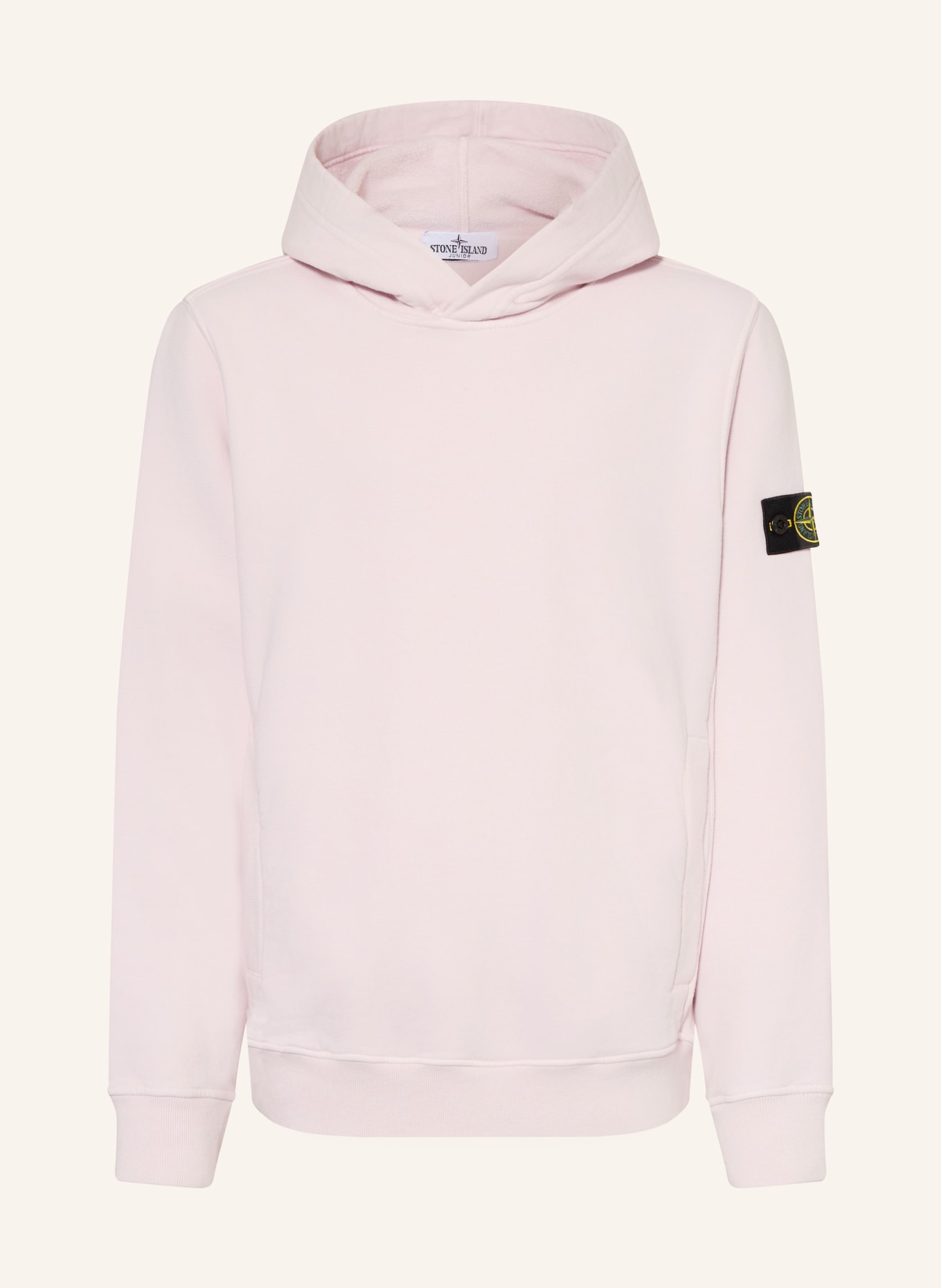 STONE ISLAND JUNIOR Bluza z kapturem: JASNORÓŻOWY