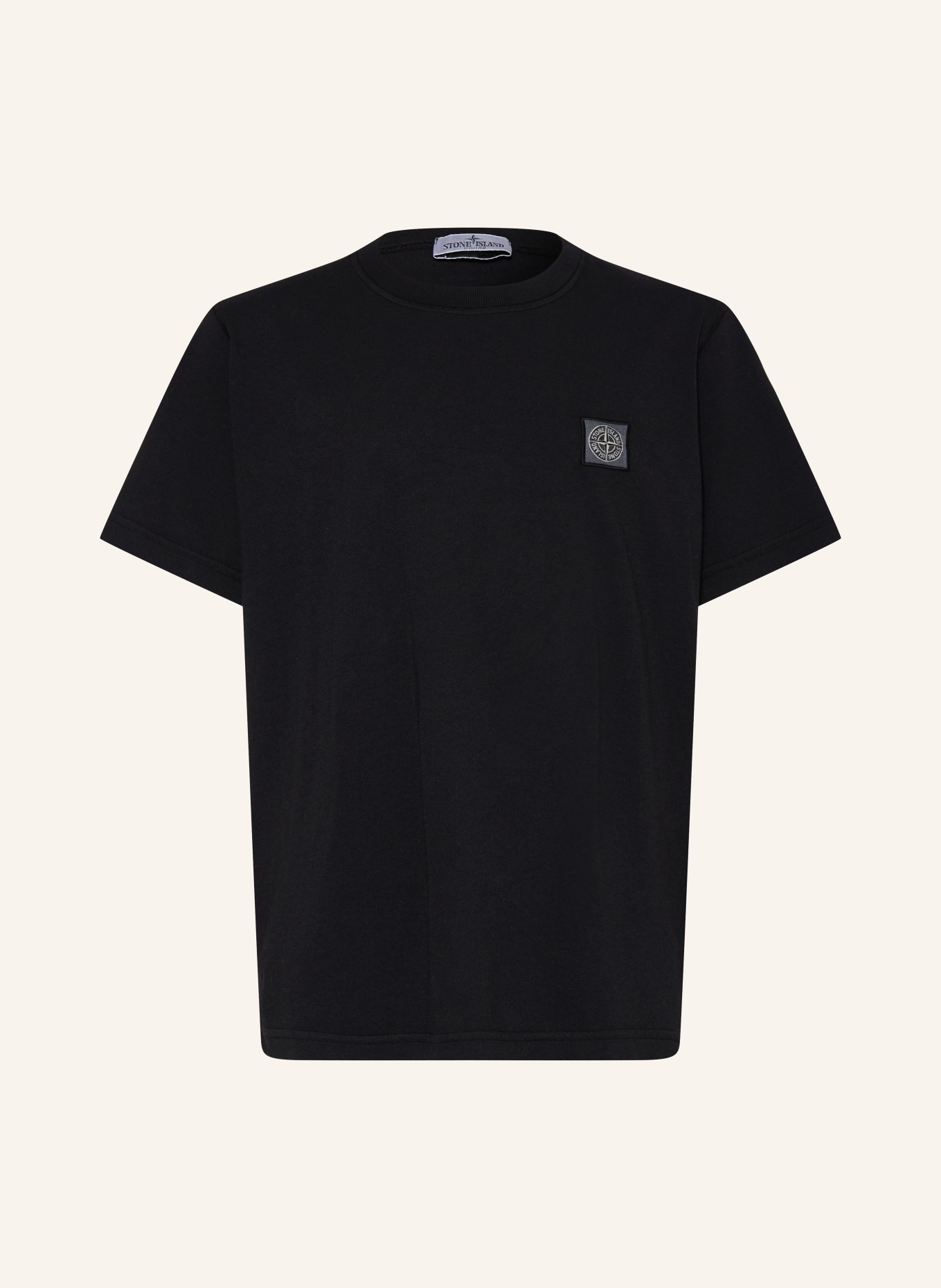STONE ISLAND JUNIOR T-shirt: CZARNY