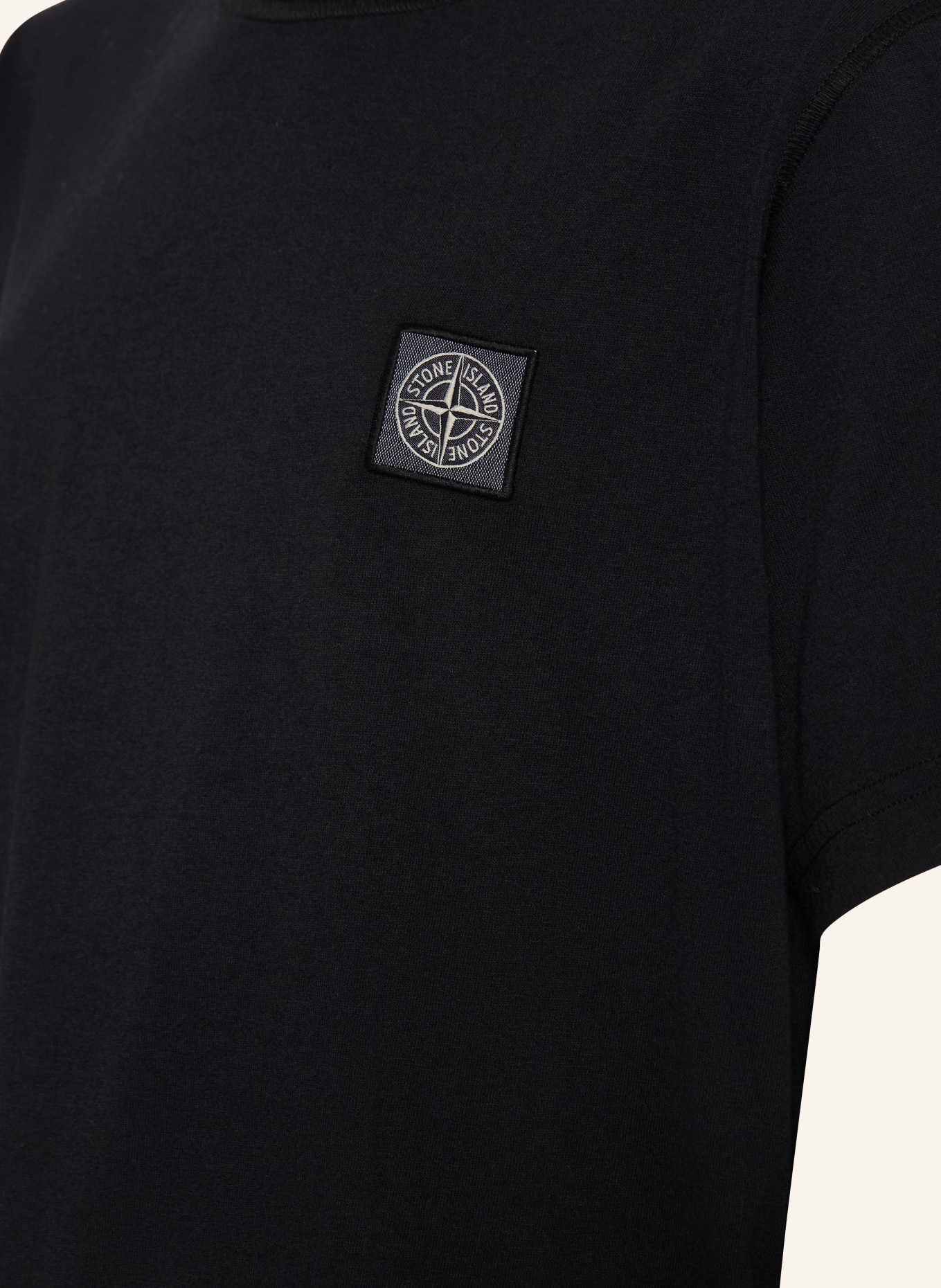 STONE ISLAND JUNIOR T-shirt: CZARNY