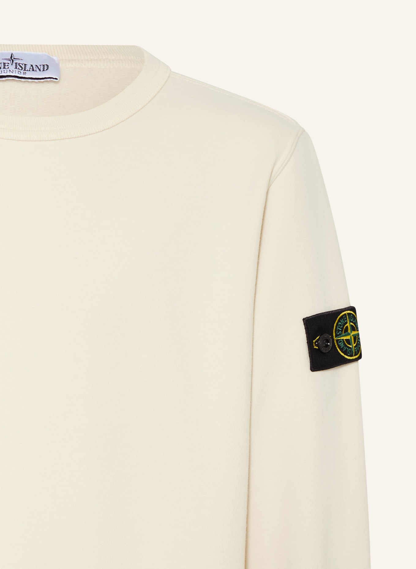 STONE ISLAND JUNIOR Sweatshirt: CREME