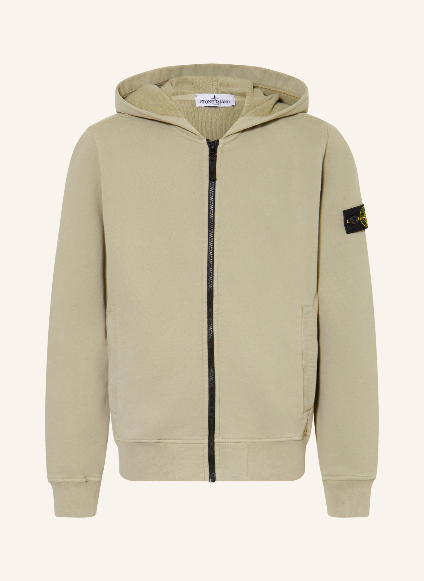 STONE ISLAND JUNIOR Sweatjacke: OLIV