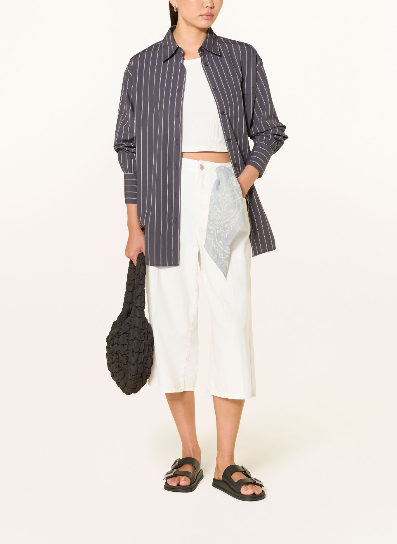 Marc O'Polo DENIM Shirt blouse: GRAY / LIGHT GRAY