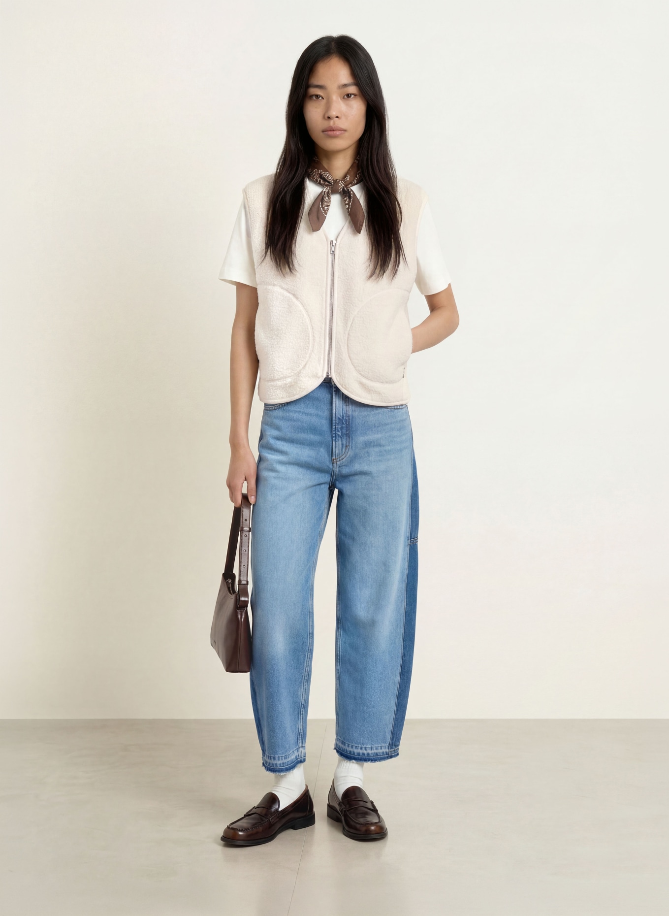 Marc O'Polo DENIM Plush Vest: CREAM