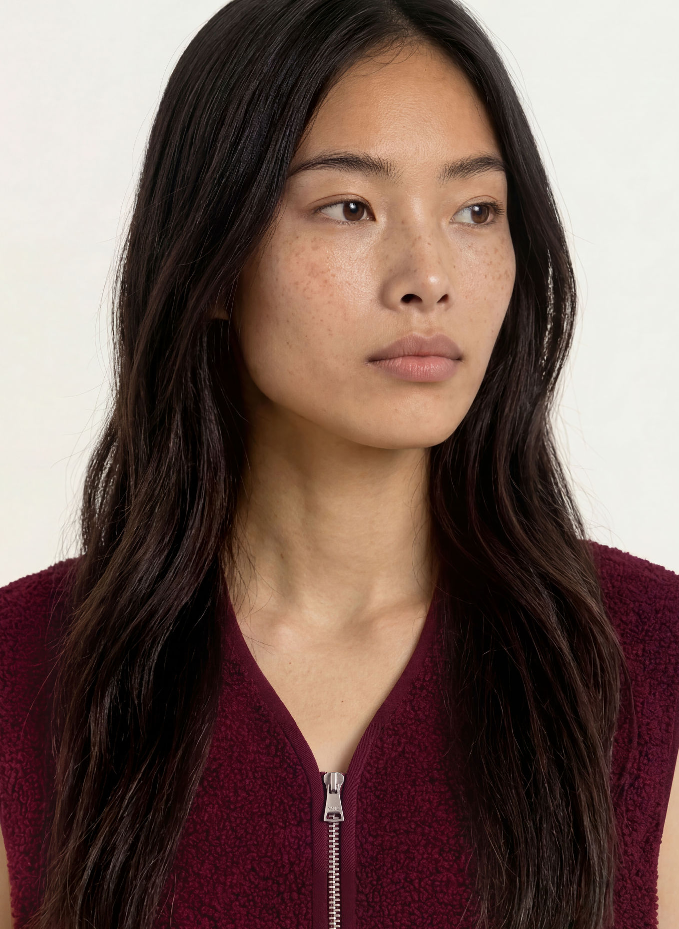 Marc O'Polo DENIM Plush Vest: DARK RED