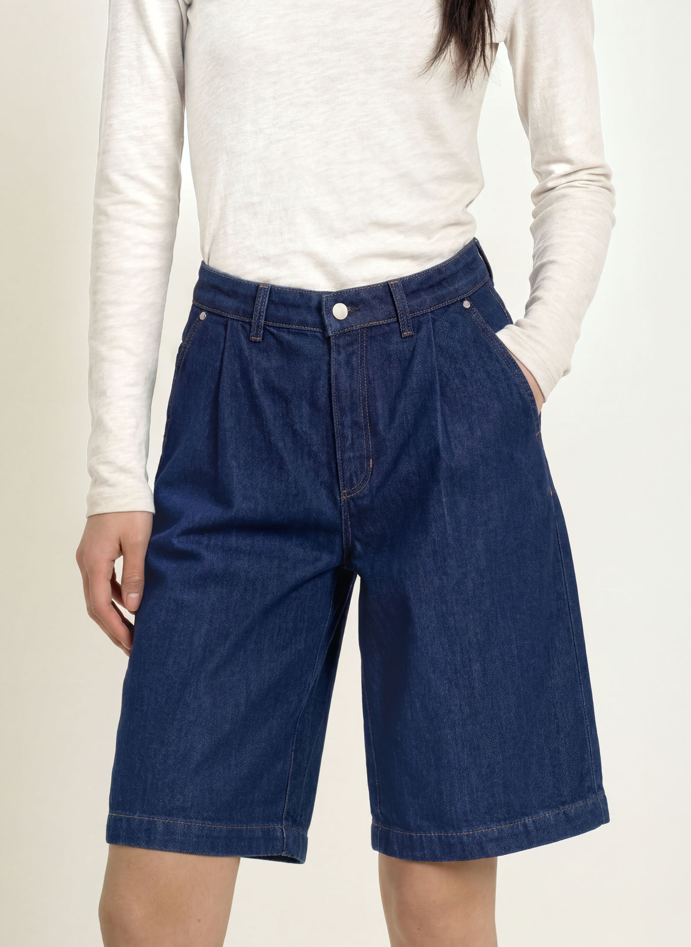 Marc O'Polo DENIM Jeans-Bermudas: 4440 Dark Blue_Multi_01