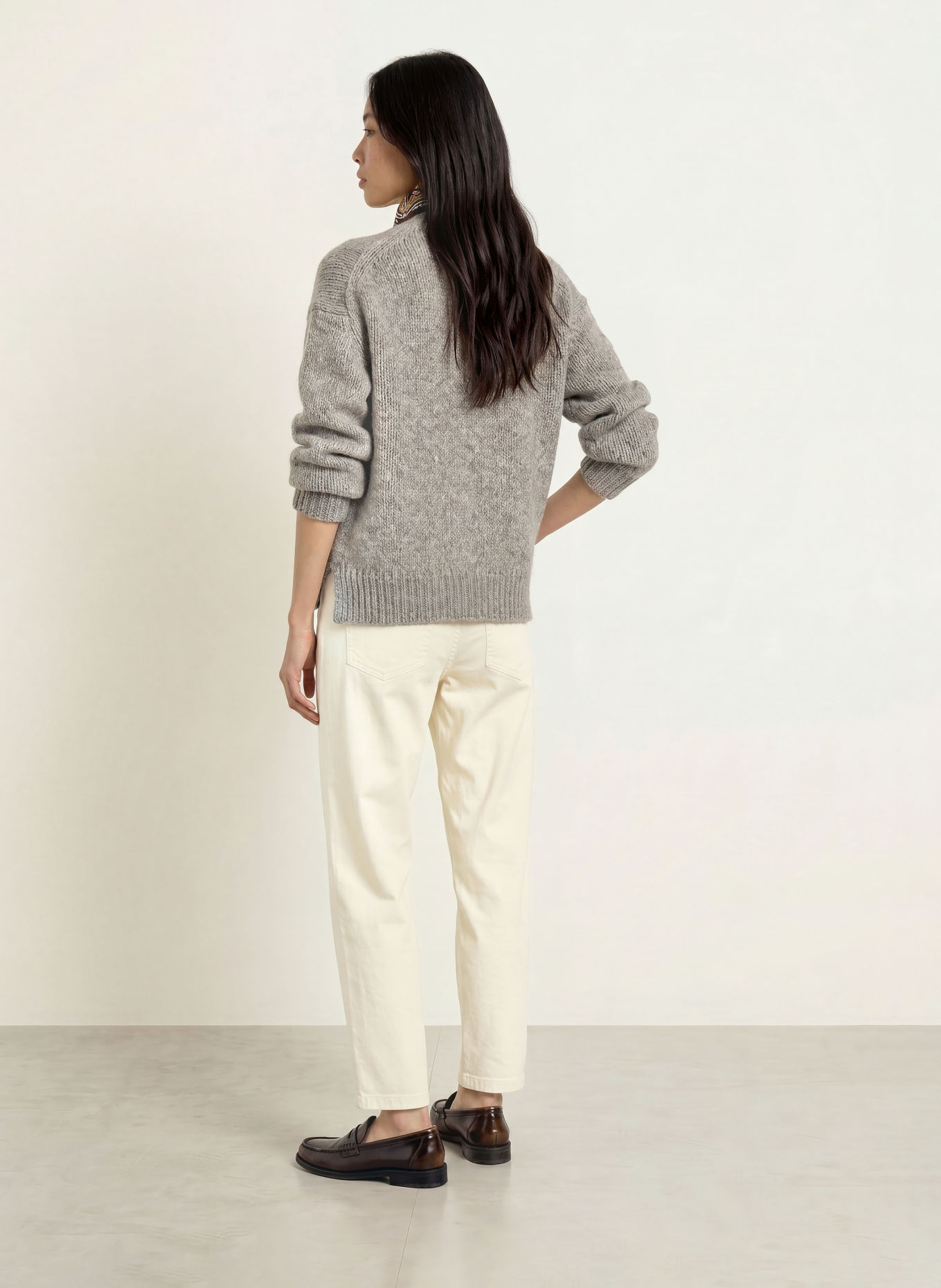 Marc O'Polo DENIM Strickjacke: GRAU