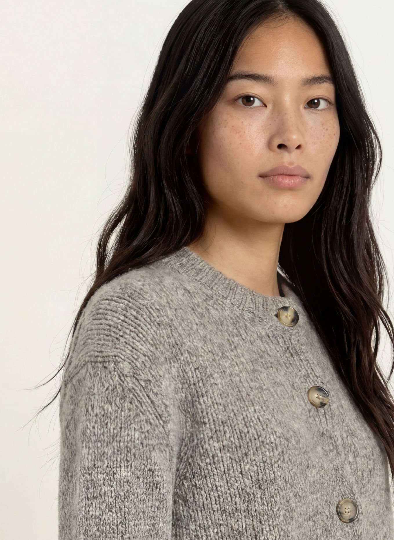 Marc O'Polo DENIM Strickjacke: GRAU