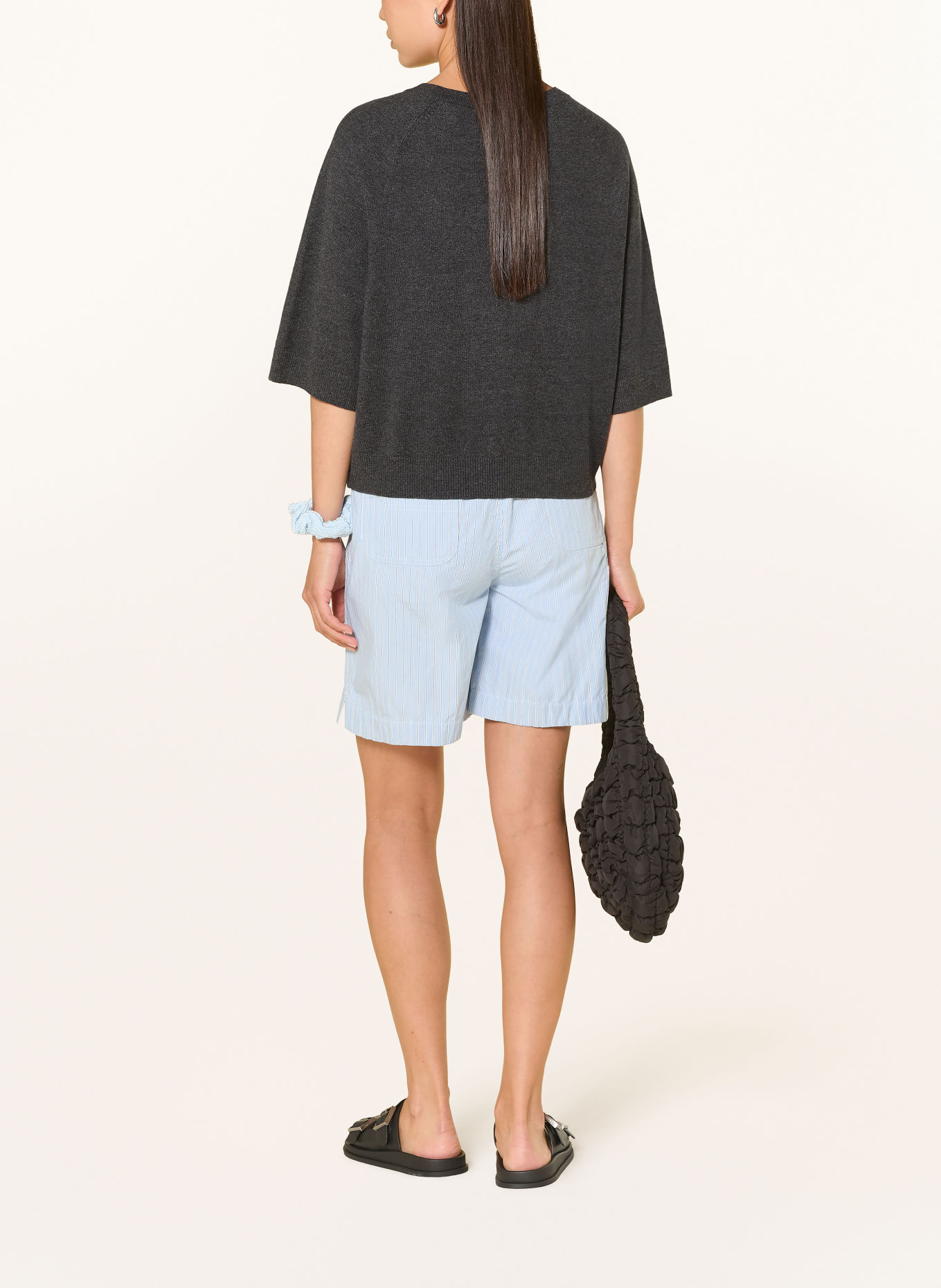 Marc O'Polo DENIM Sweater with 3/4 sleeves: DARK GRAY