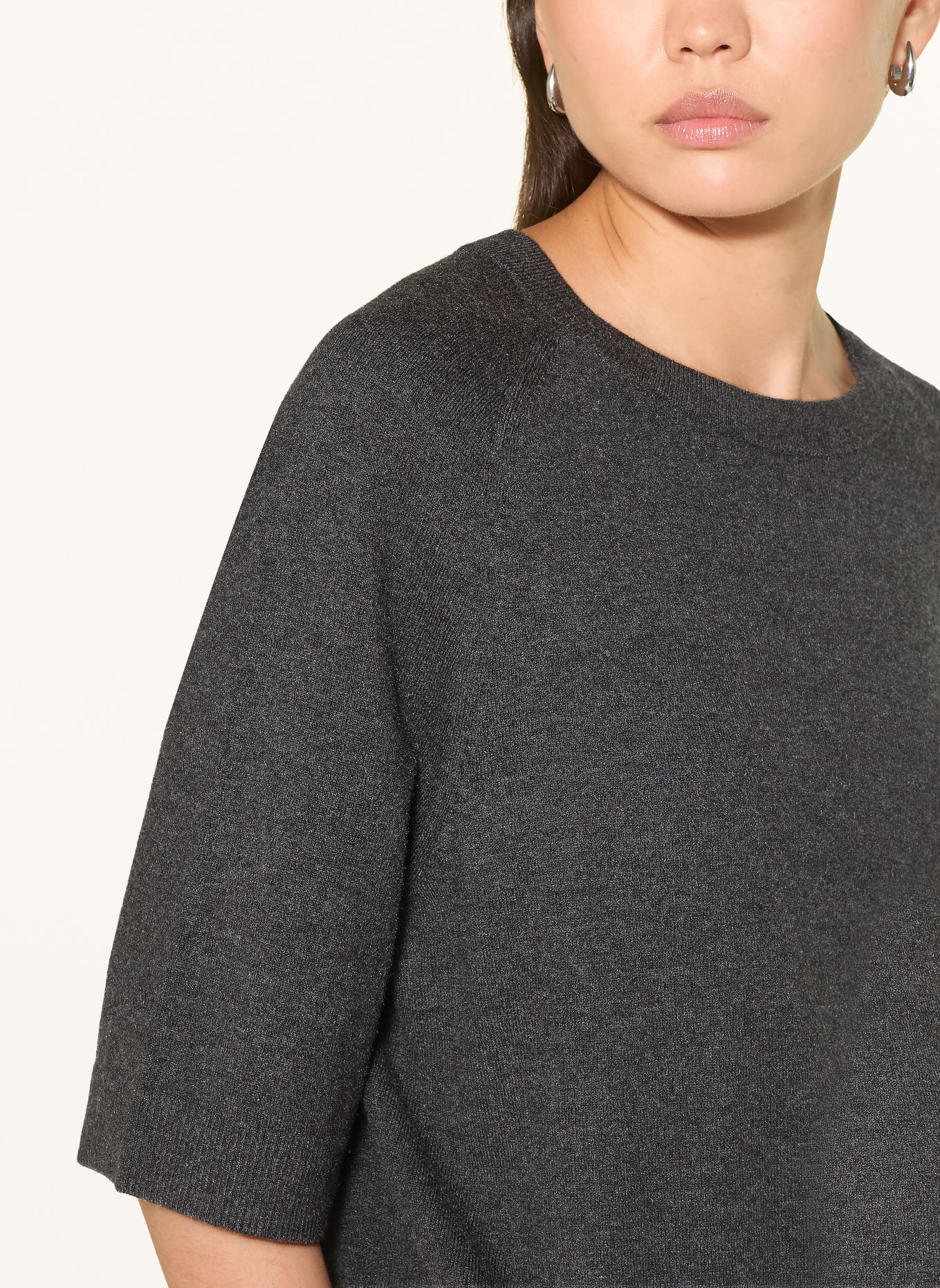 Marc O'Polo DENIM Sweater with 3/4 sleeves: DARK GRAY