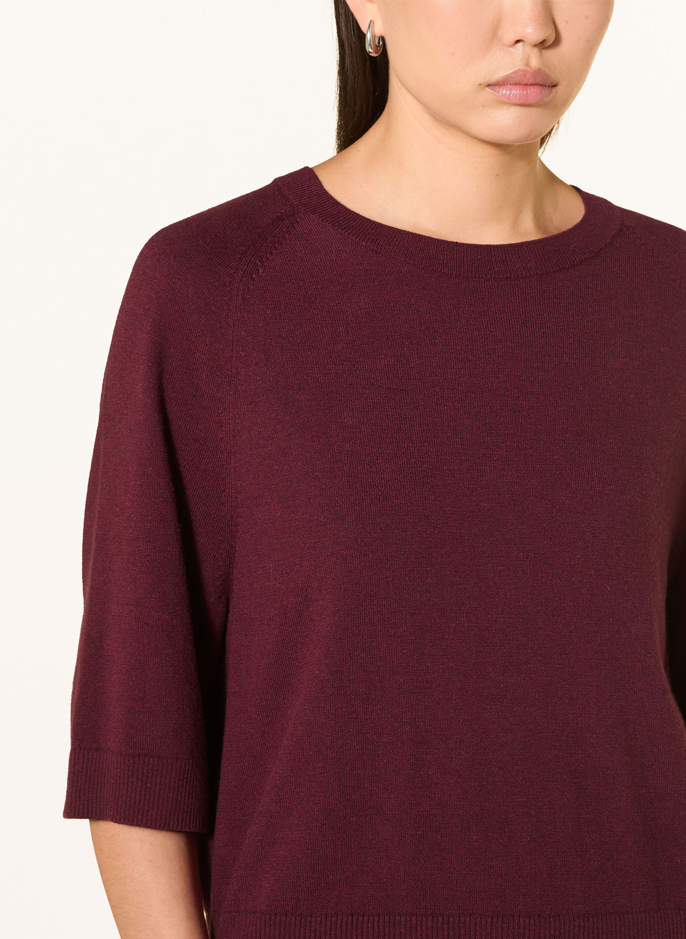 Marc O'Polo DENIM Sweater with 3/4 sleeves: DARK RED