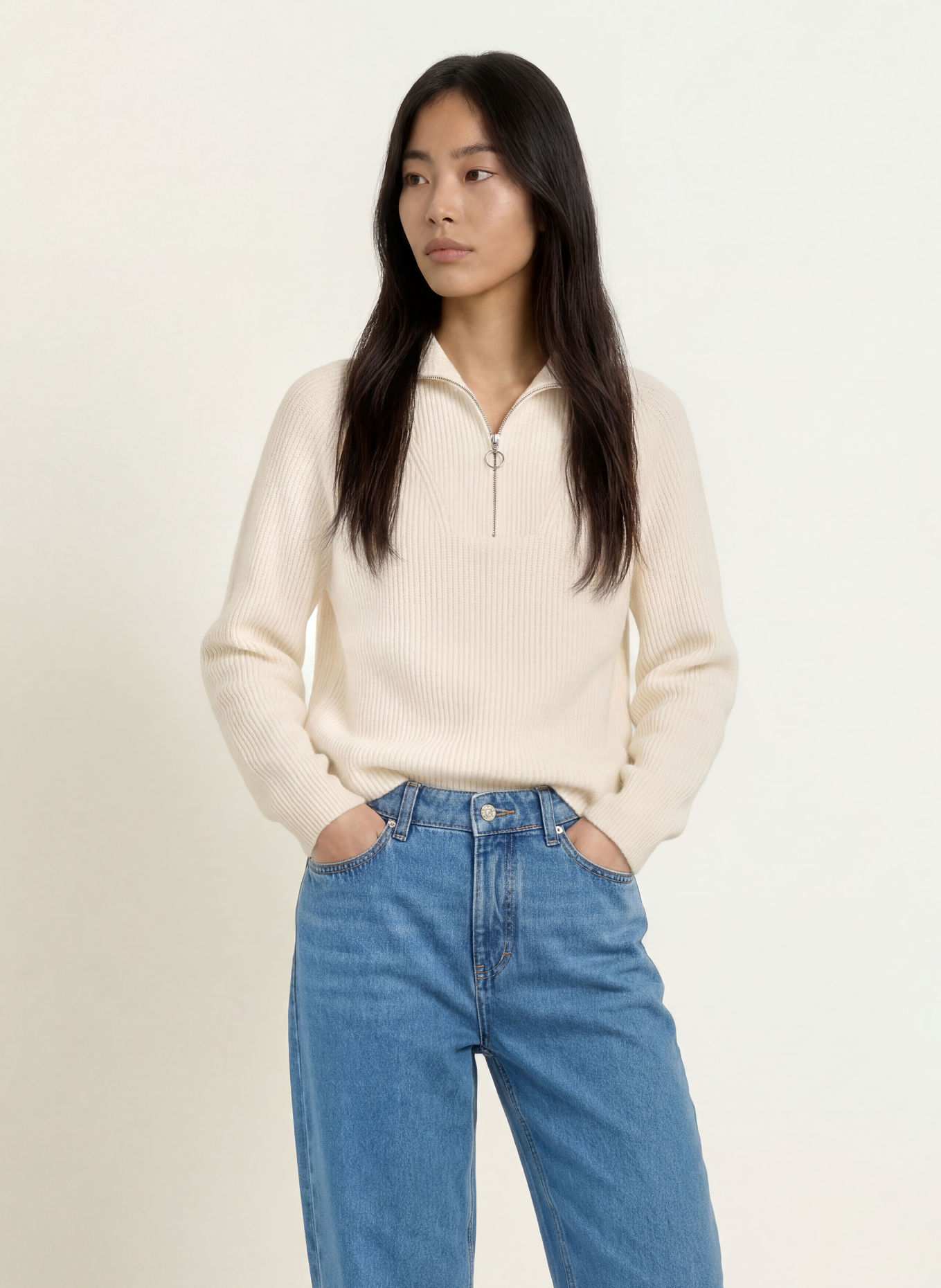 Marc O'Polo DENIM Schipperstruien: CRÈME
