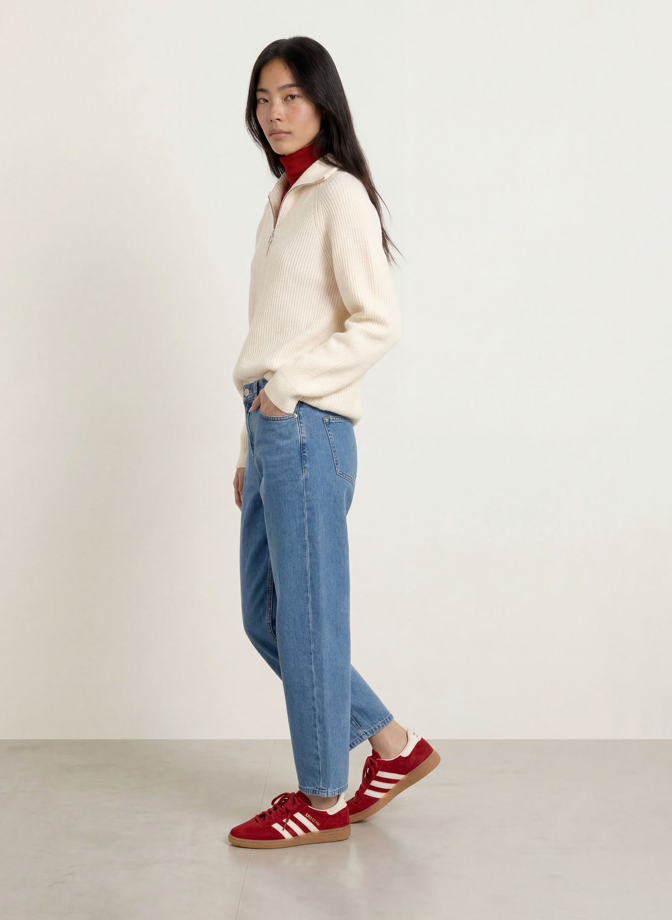 Marc O'Polo DENIM Schipperstruien: CRÈME
