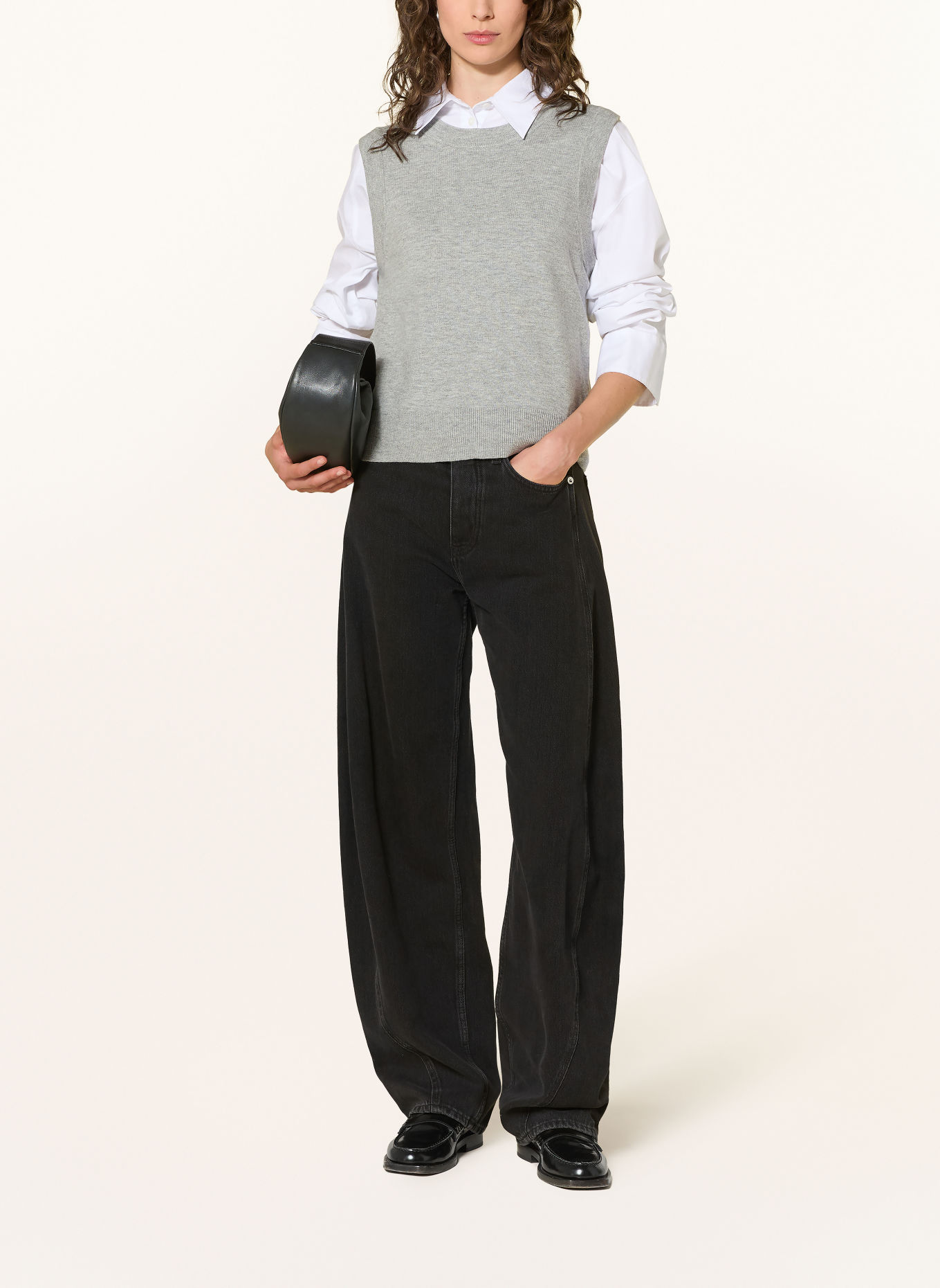 Marc O'Polo DENIM Pullunder: HELLGRAU