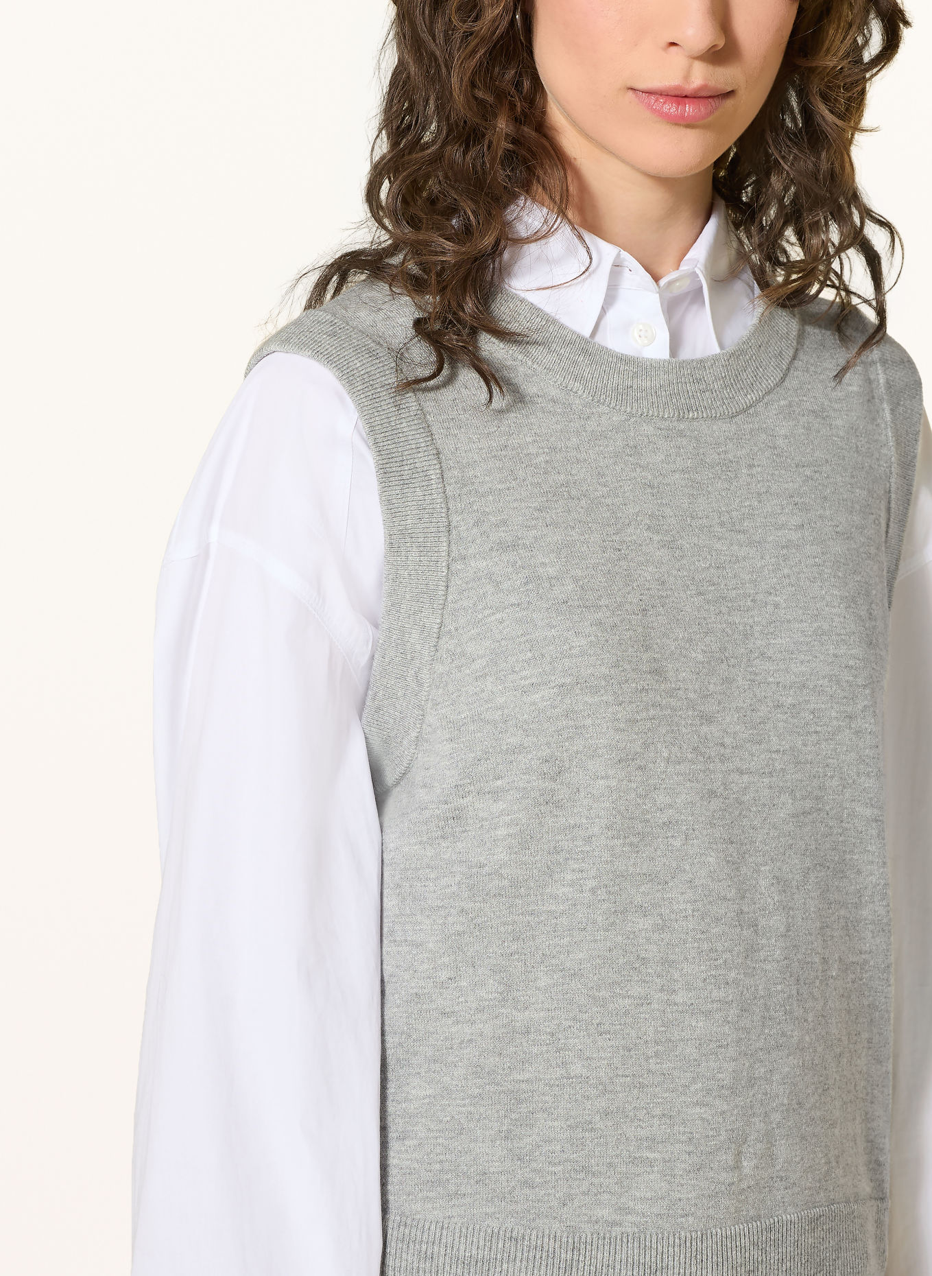 Marc O'Polo DENIM Pullunder: HELLGRAU