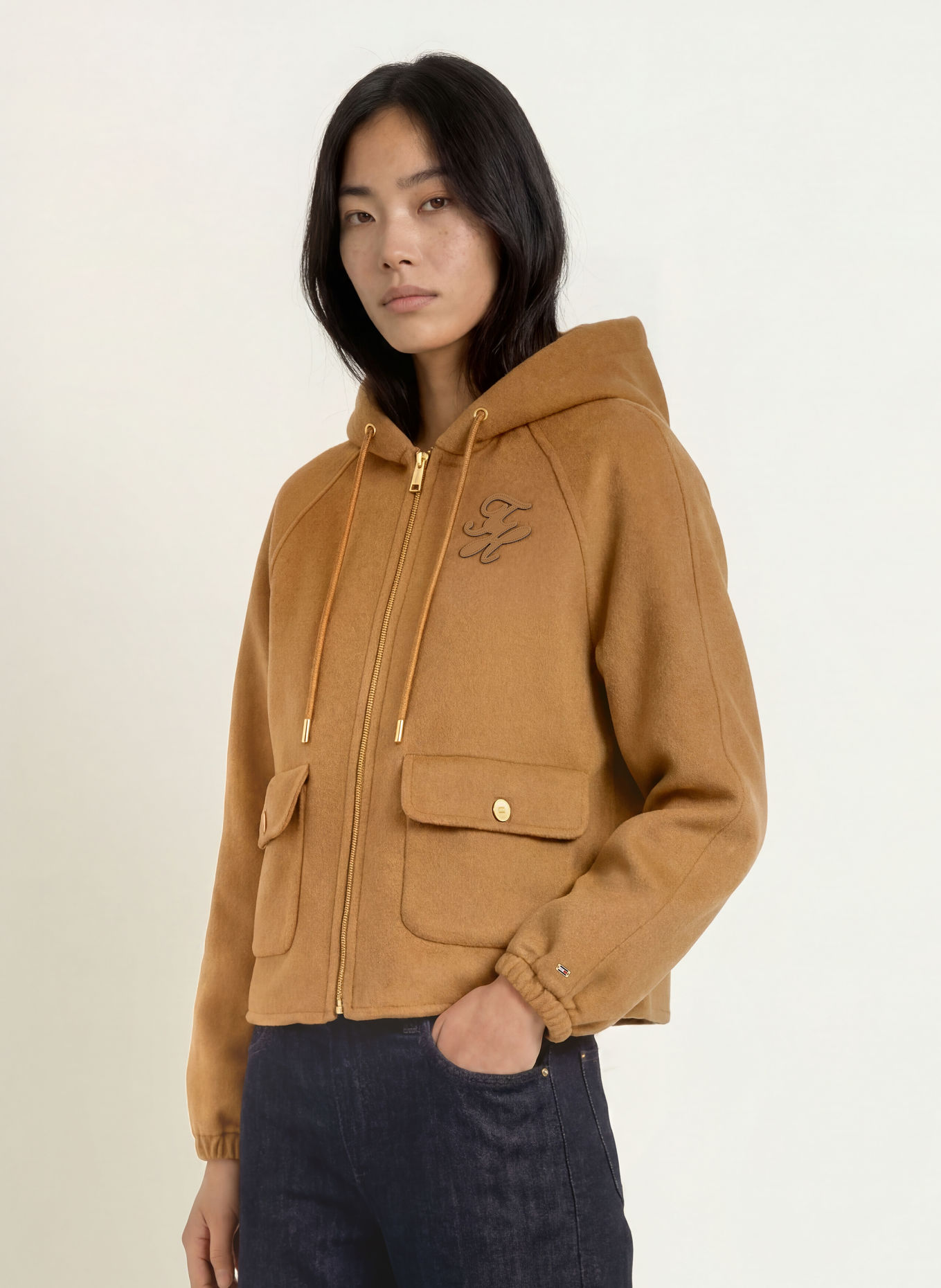 TOMMY HILFIGER Jacket: COGNAC