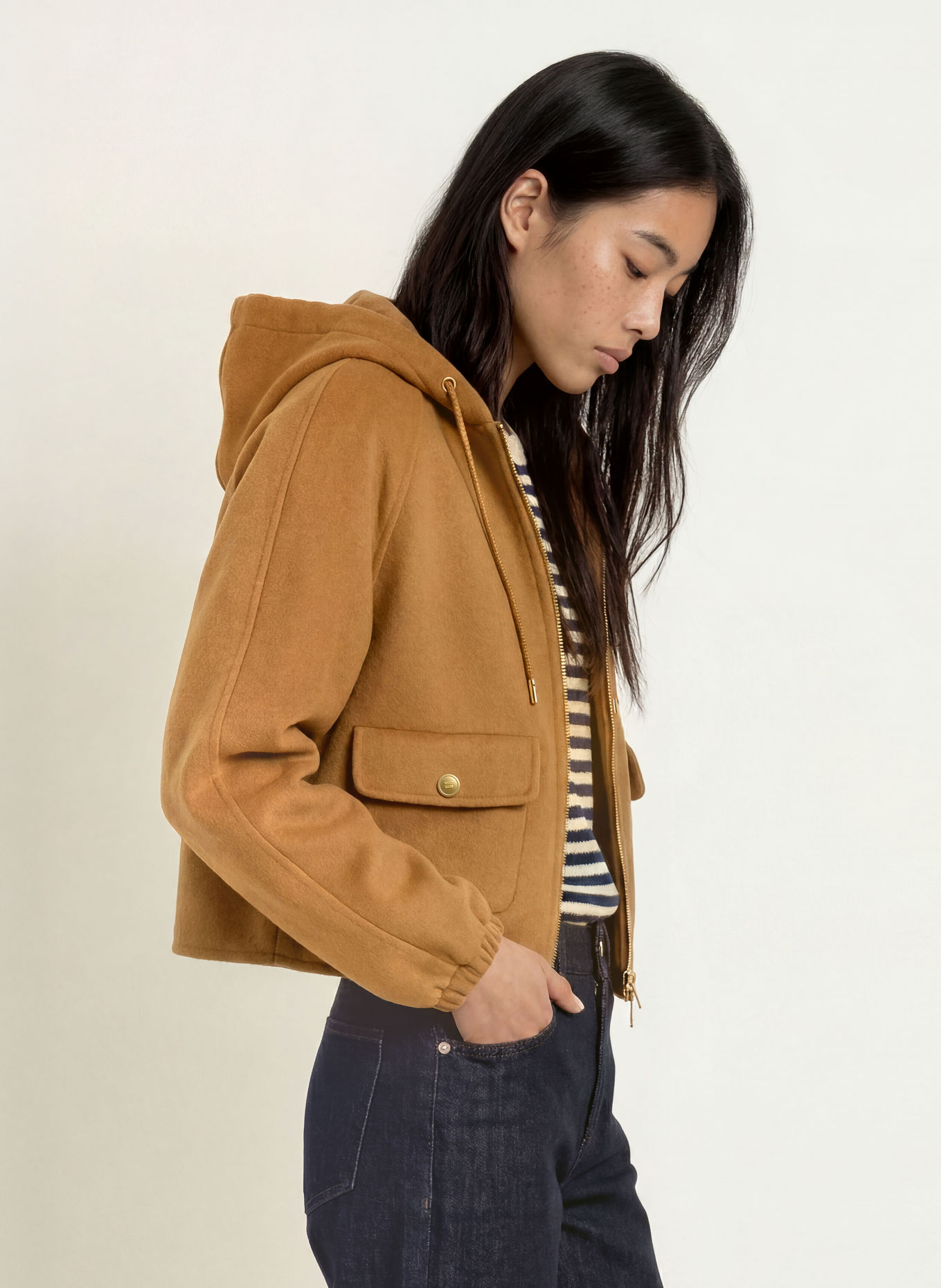 TOMMY HILFIGER Jacket: COGNAC