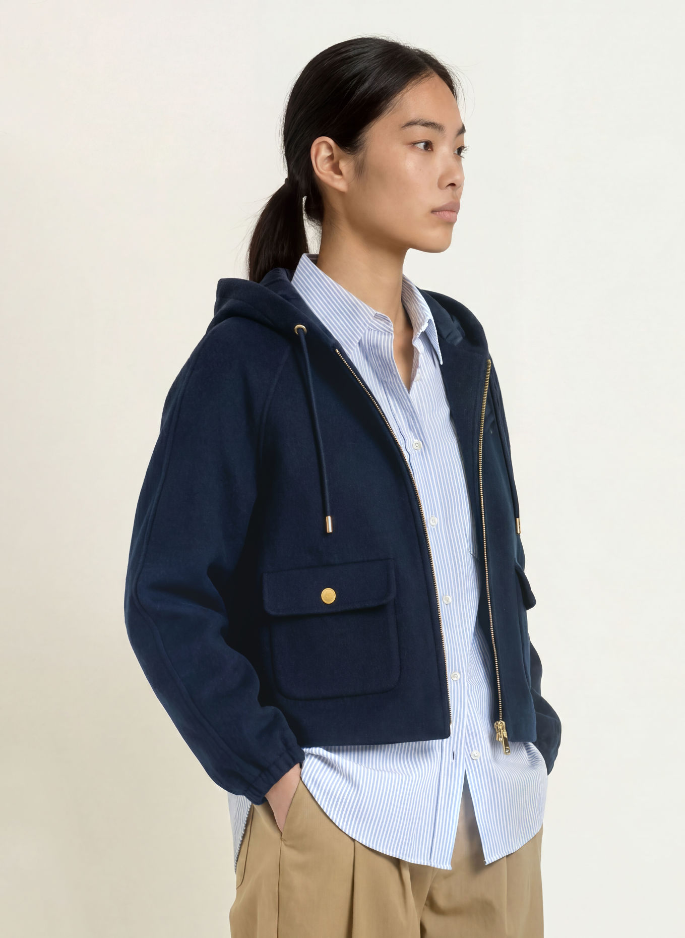 TOMMY HILFIGER Jacket: DARK BLUE
