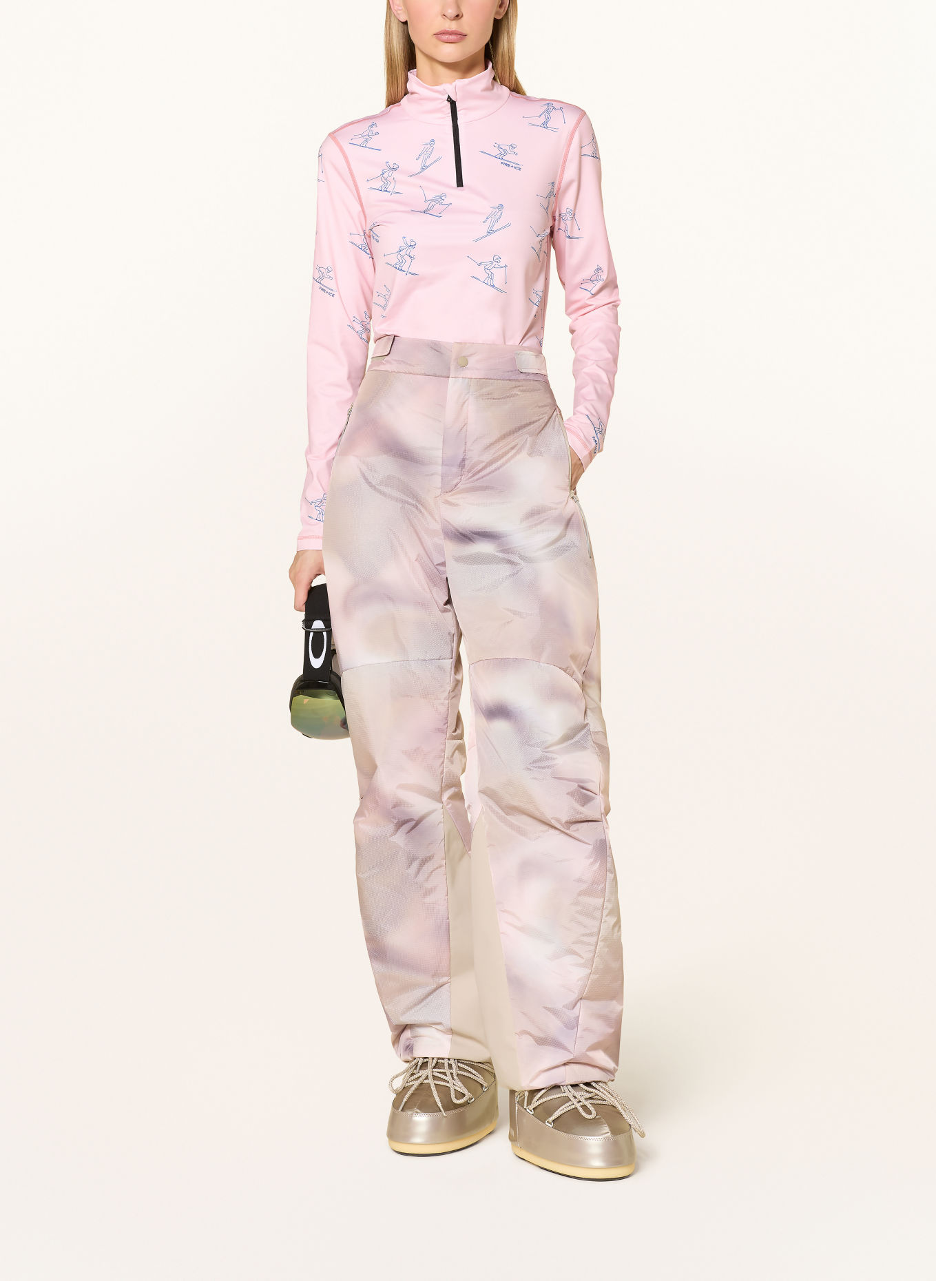 FIRE+ICE Midlayer ILVY3: HELLROSA / BLAU