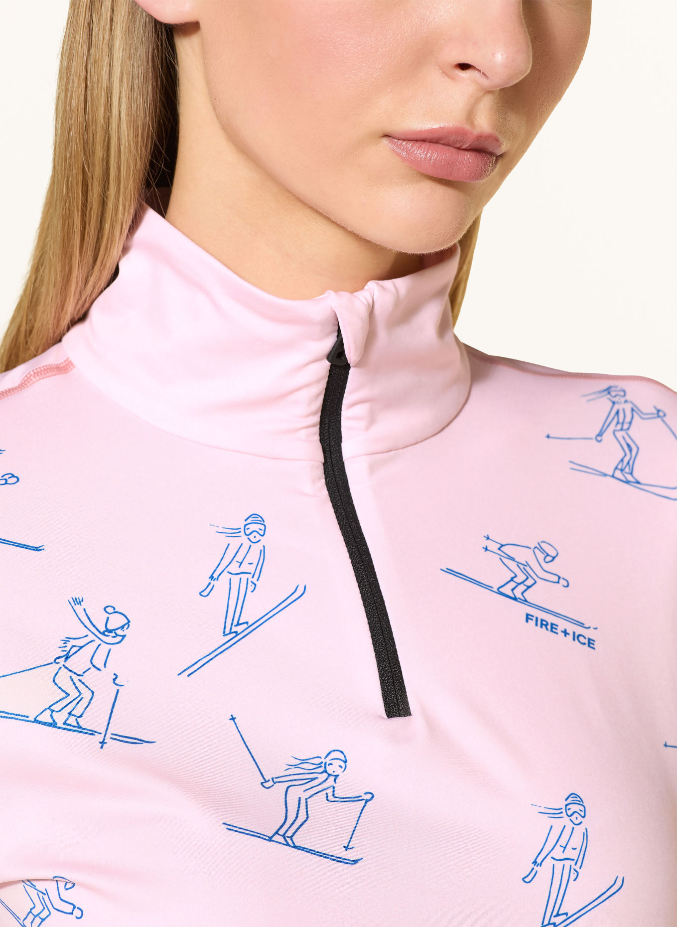 FIRE+ICE Midlayer ILVY3: HELLROSA / BLAU