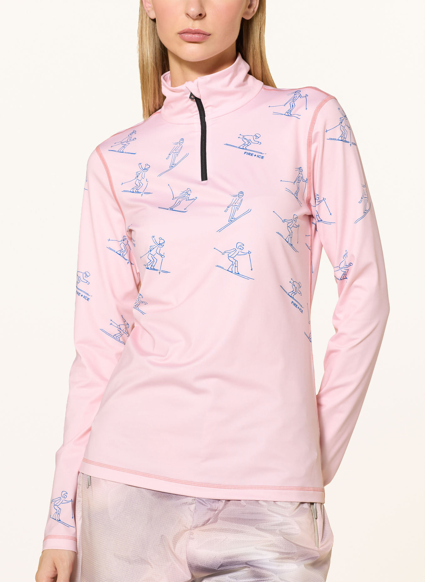 FIRE+ICE Midlayer ILVY3: HELLROSA / BLAU