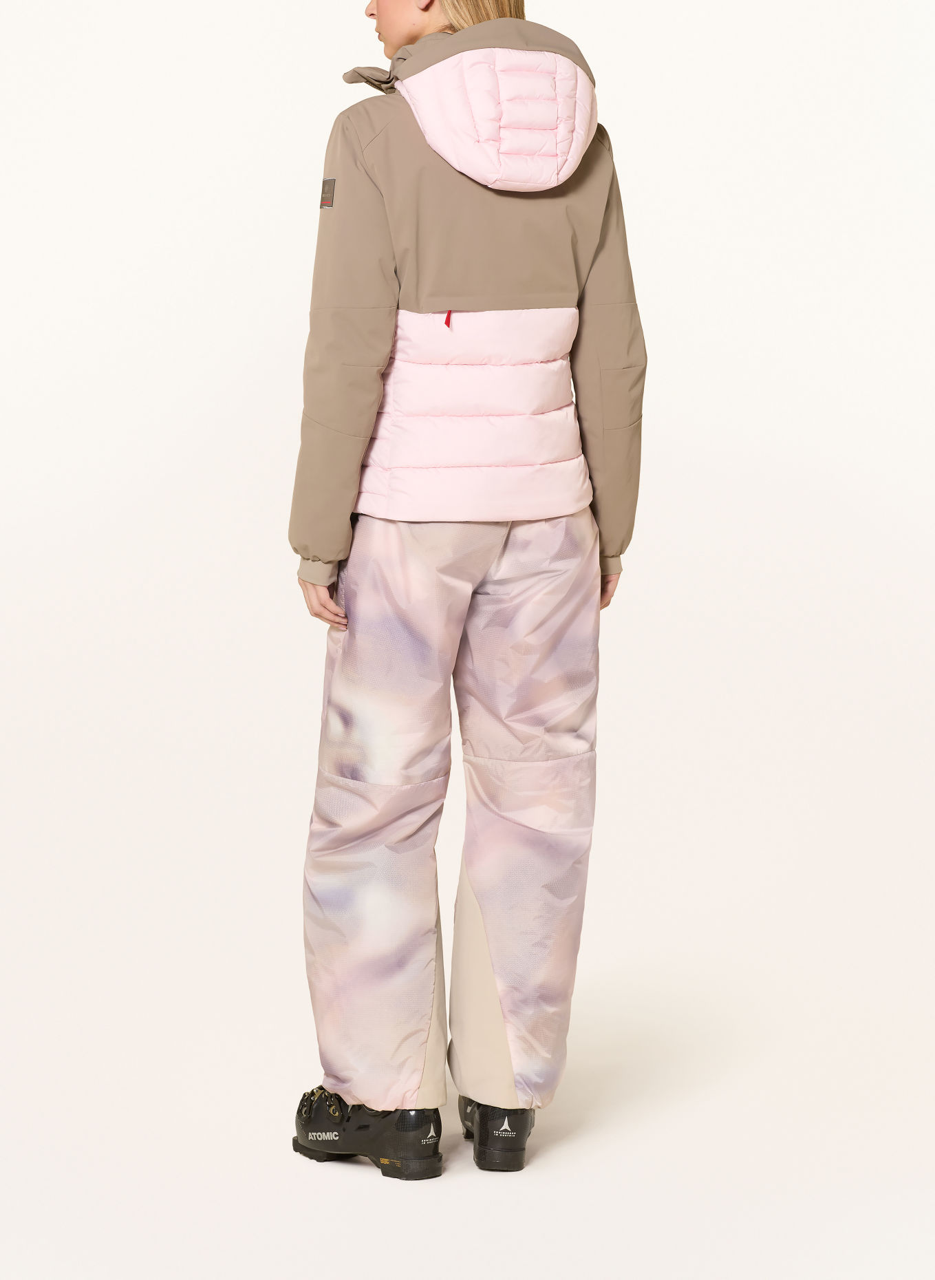 FIRE+ICE Skibroek ELIANI: BEIGE / ROSÉ