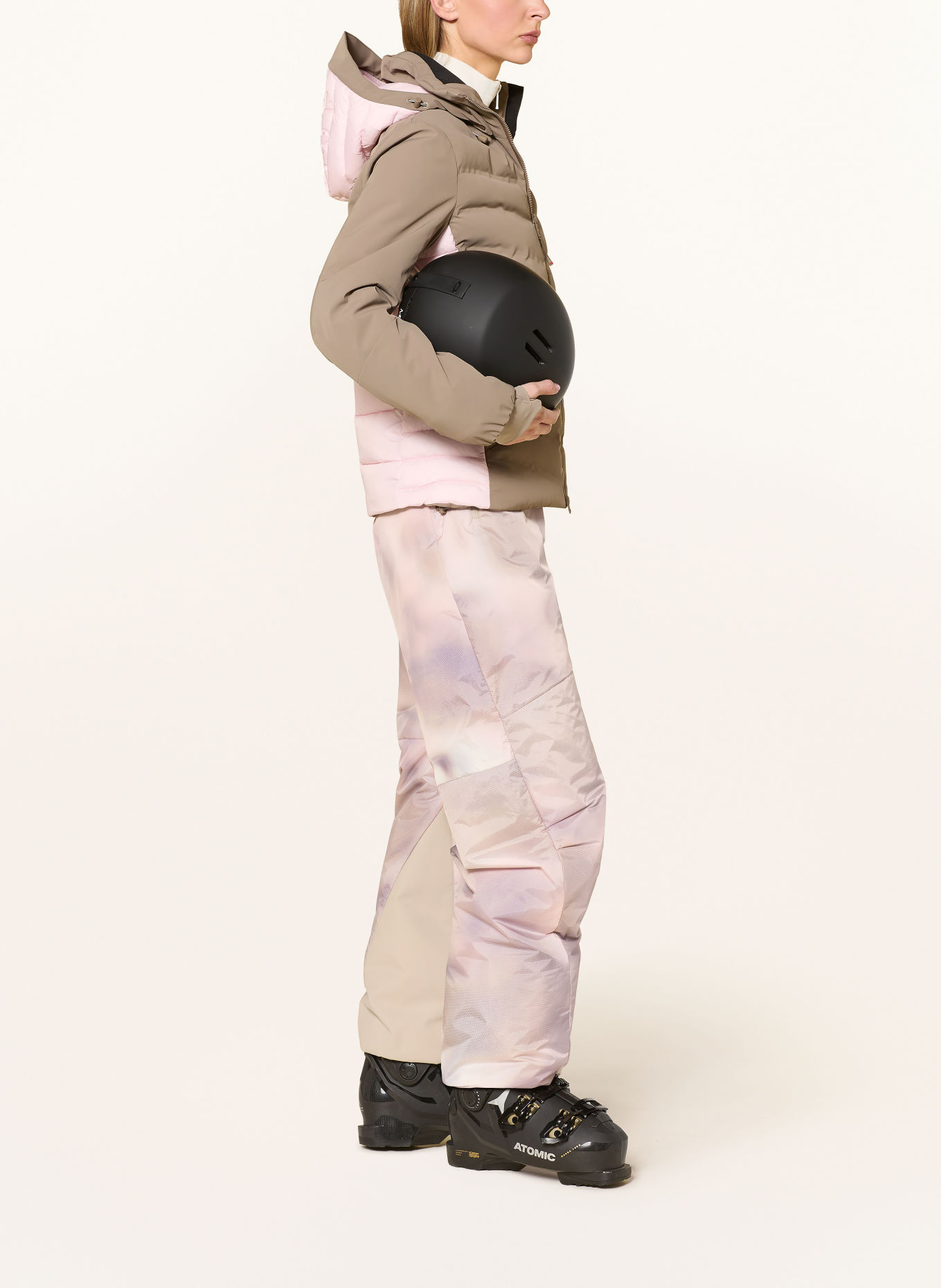 FIRE+ICE Skibroek ELIANI: BEIGE / ROSÉ
