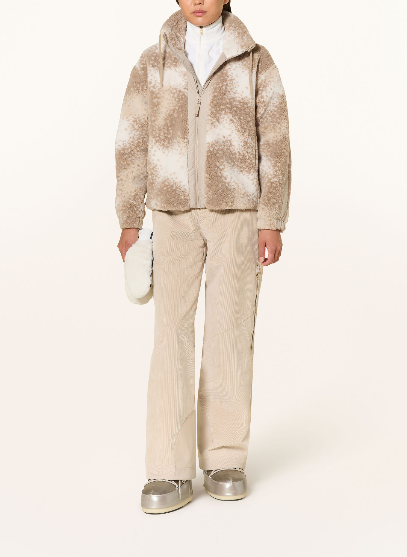 FIRE+ICE Fleecejacke NINETTA3: BEIGE / WEISS