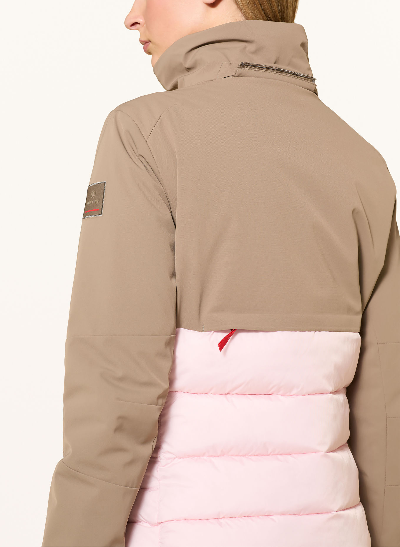 FIRE+ICE JANKA4 Ski Jacket: LIGHT BROWN / LIGHT PINK