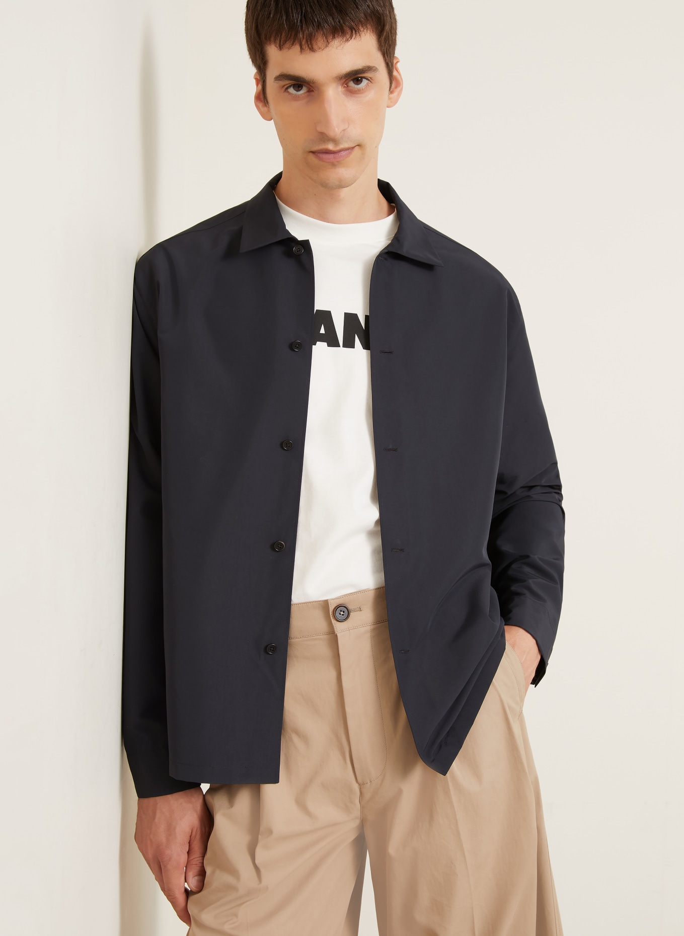 JIL SANDER Chemise Comfort Fit: NOIR
