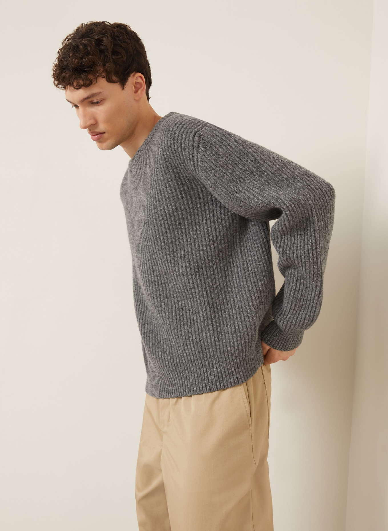 JIL SANDER Pullover: GRAU