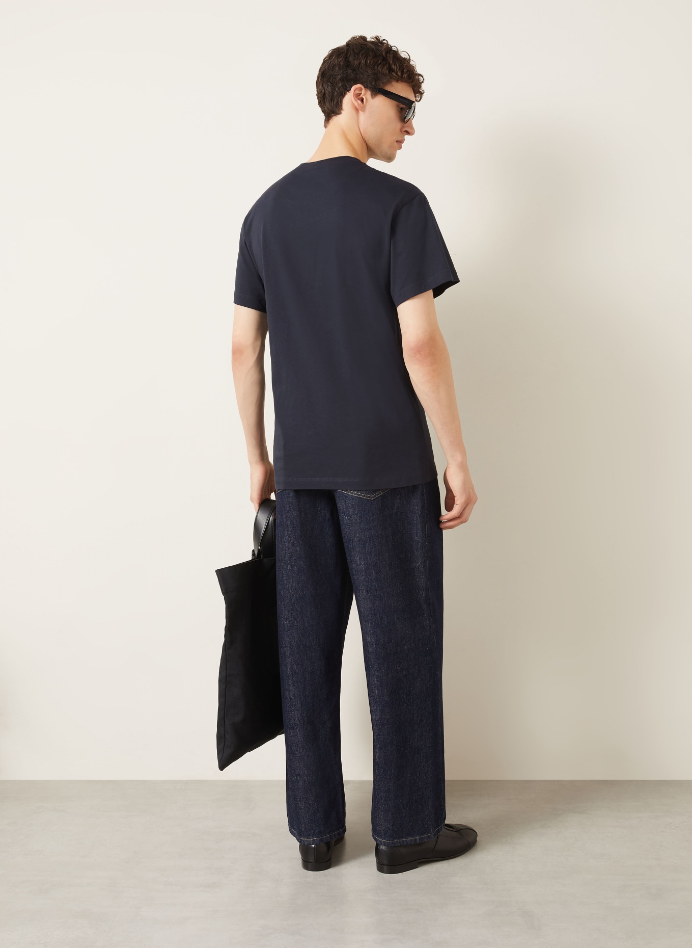 JIL SANDER 3er-Pack T-Shirts: SCHWARZ / DUNKELBLAU / WEISS