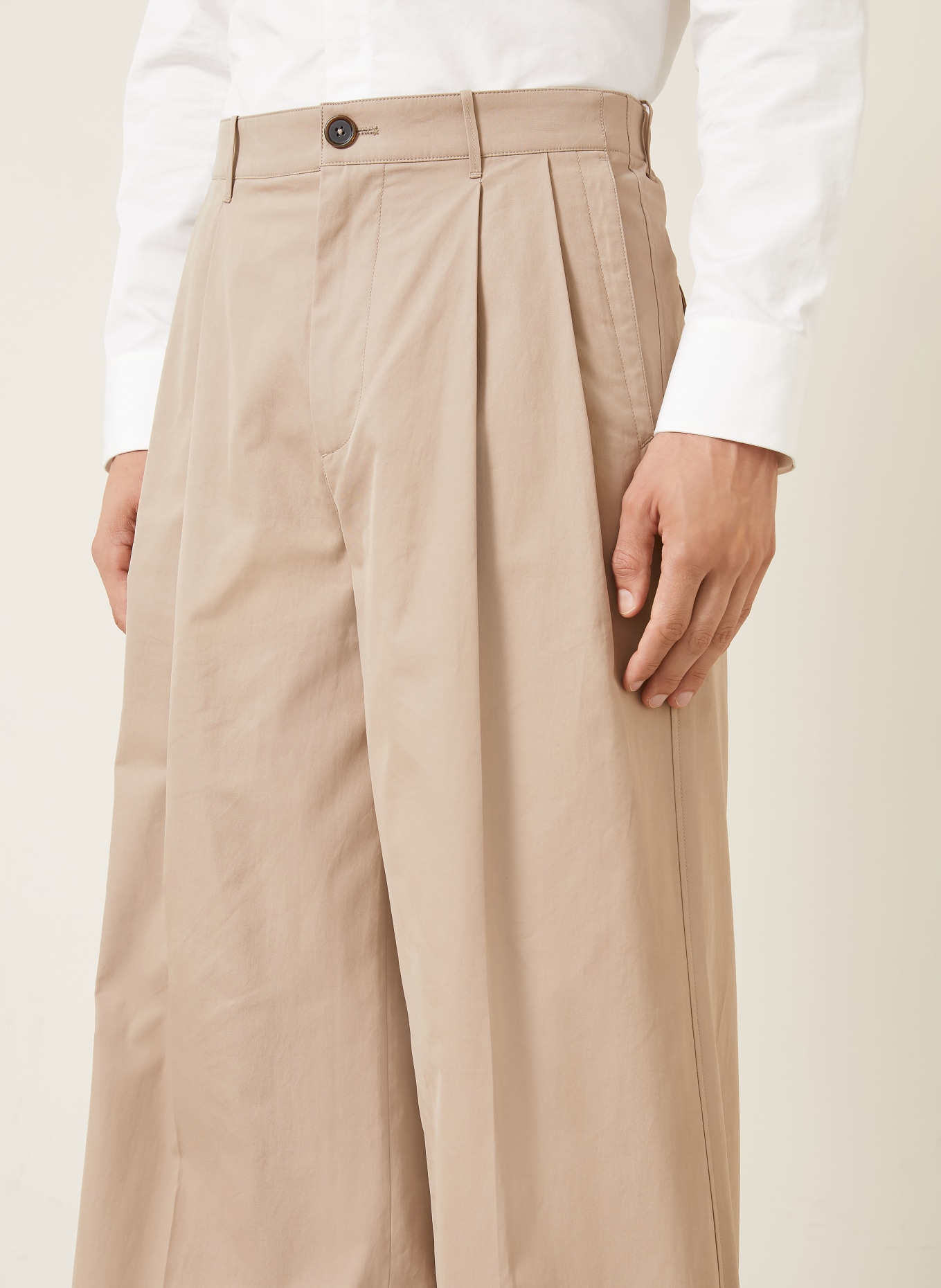 JIL SANDER Chino Oversize Fit: BEIGE