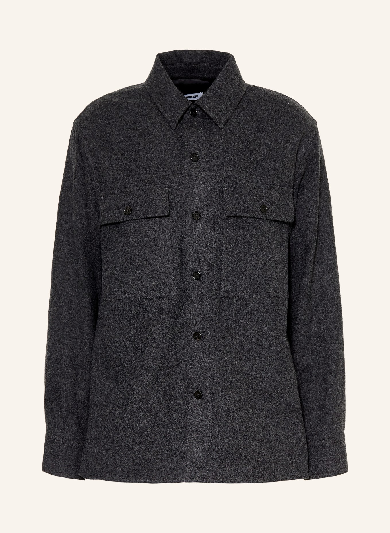JIL SANDER Surveste: GRIS FONCÉ