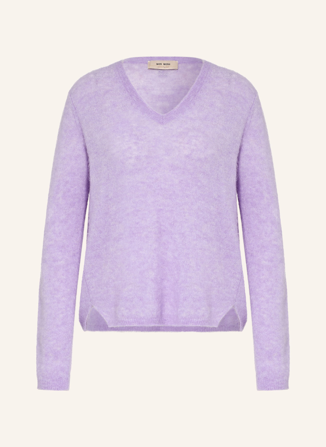 MOS MOSH Sweter MMMAPE SOPHIA: JASNOFIOLETOWY
