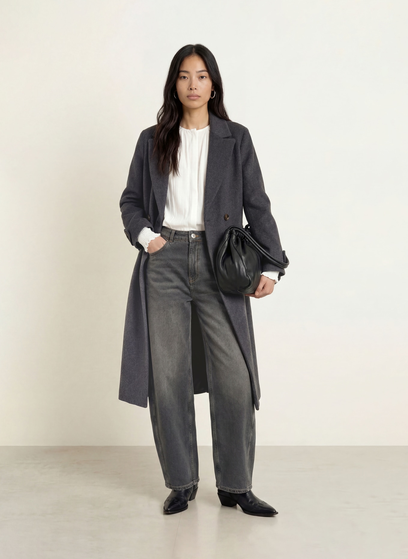 MOS MOSH Manteau MMALVA: GRIS FONCÉ