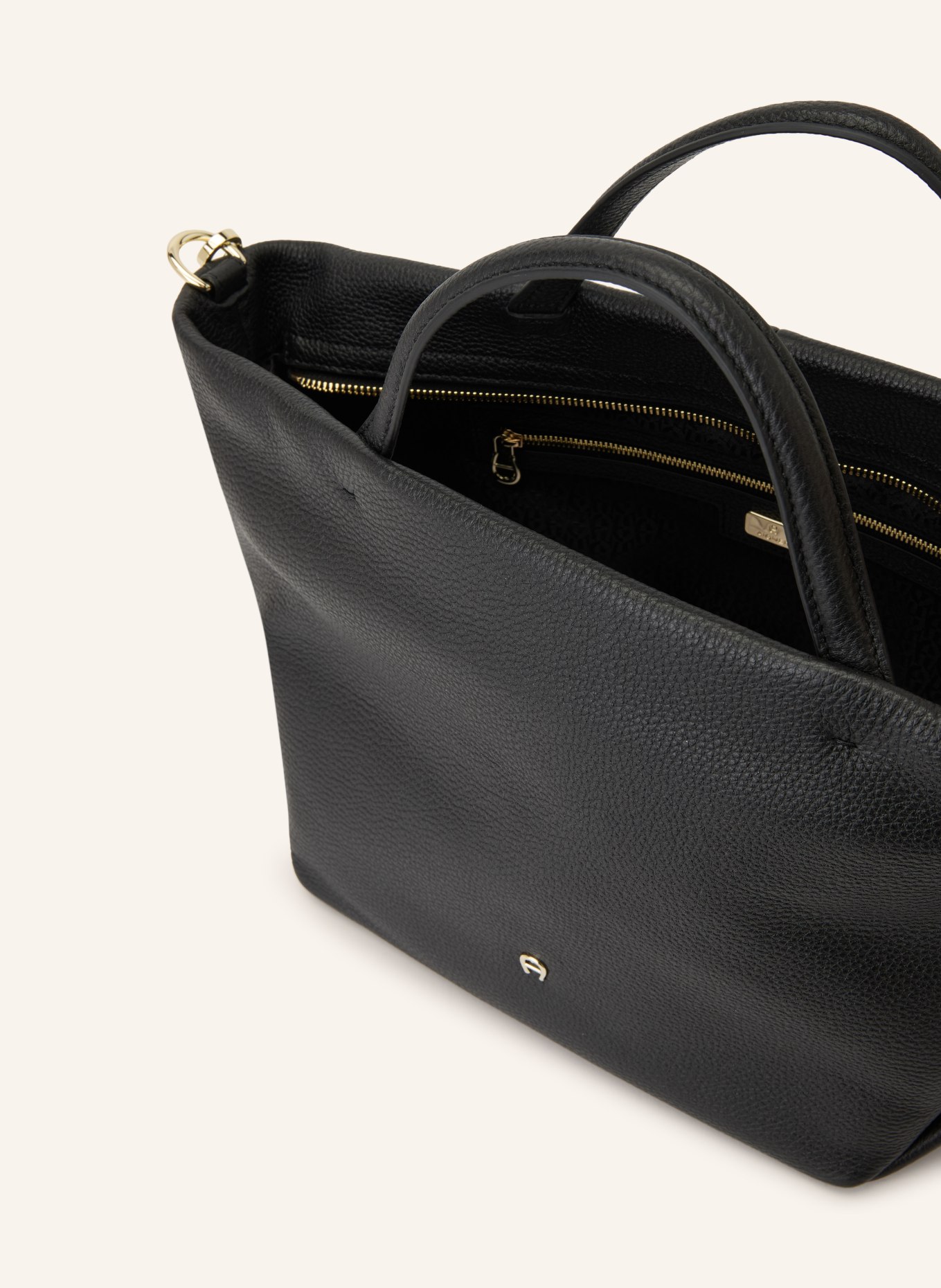 AIGNER Shopper PAOLA: SCHWARZ / GOLD